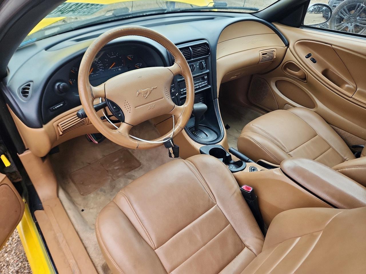 1998 Ford Mustang Gt Yellow vin: 1FAFP45X1WF240463