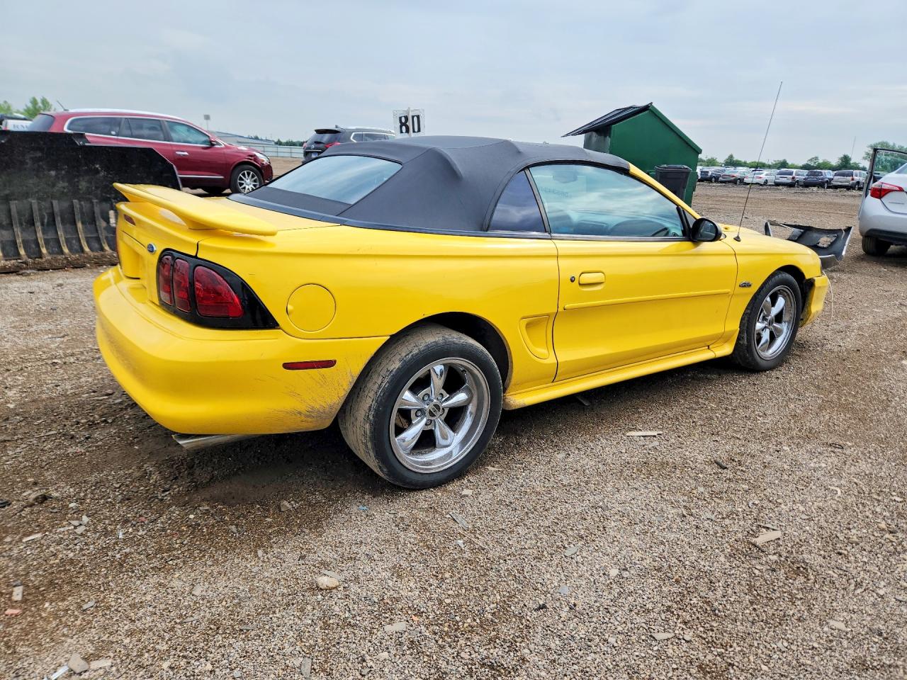 1998 Ford Mustang Gt Yellow vin: 1FAFP45X1WF240463