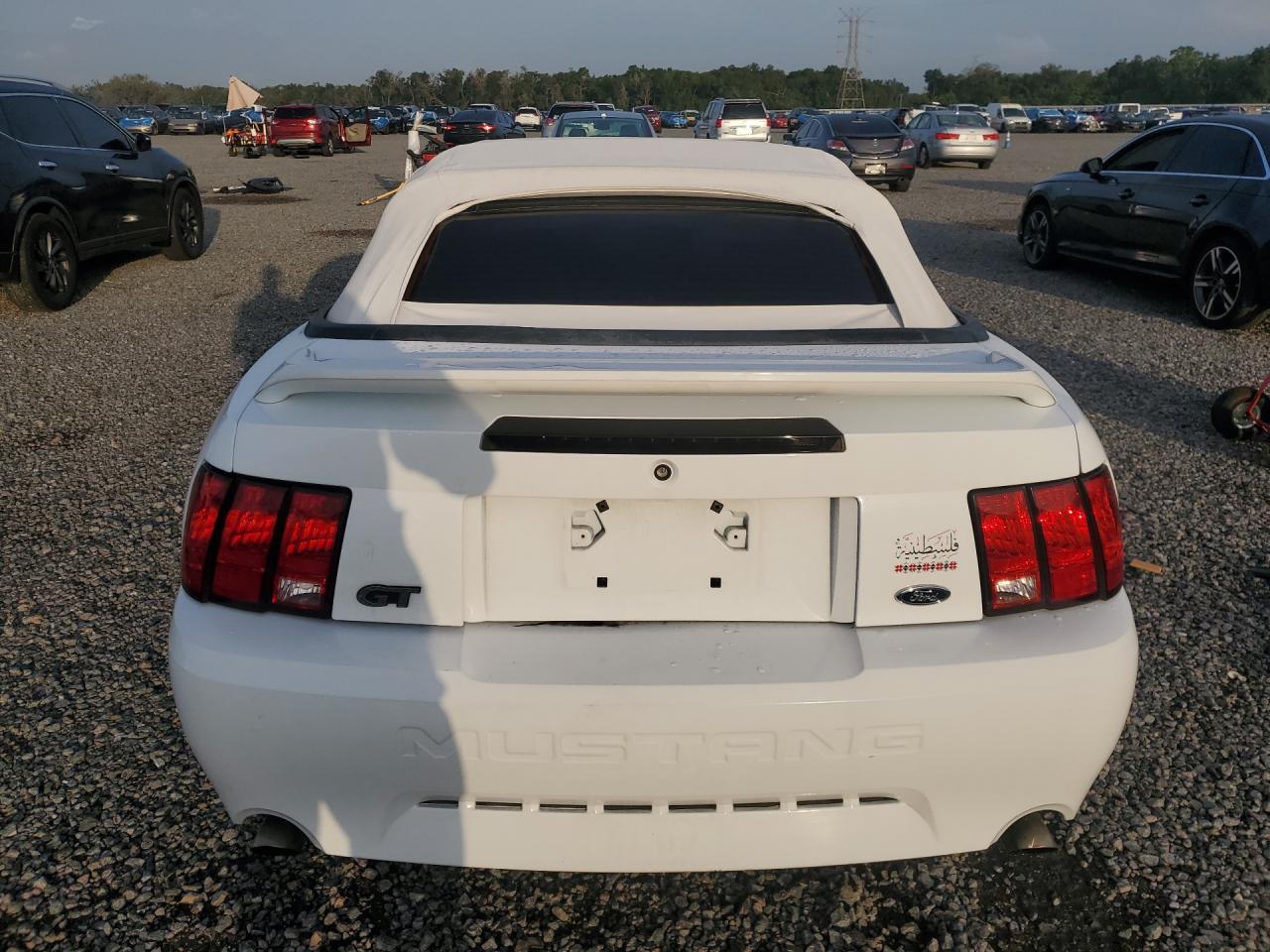 2000 Ford Mustang Gt White vin: 1FAFP45X1YF128118