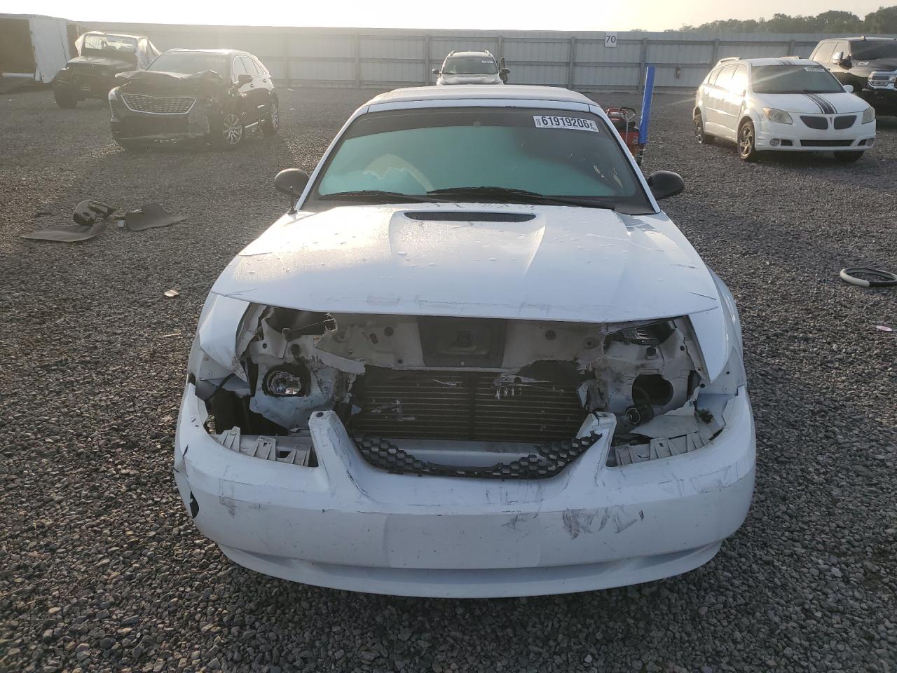 2000 Ford Mustang Gt White vin: 1FAFP45X1YF128118