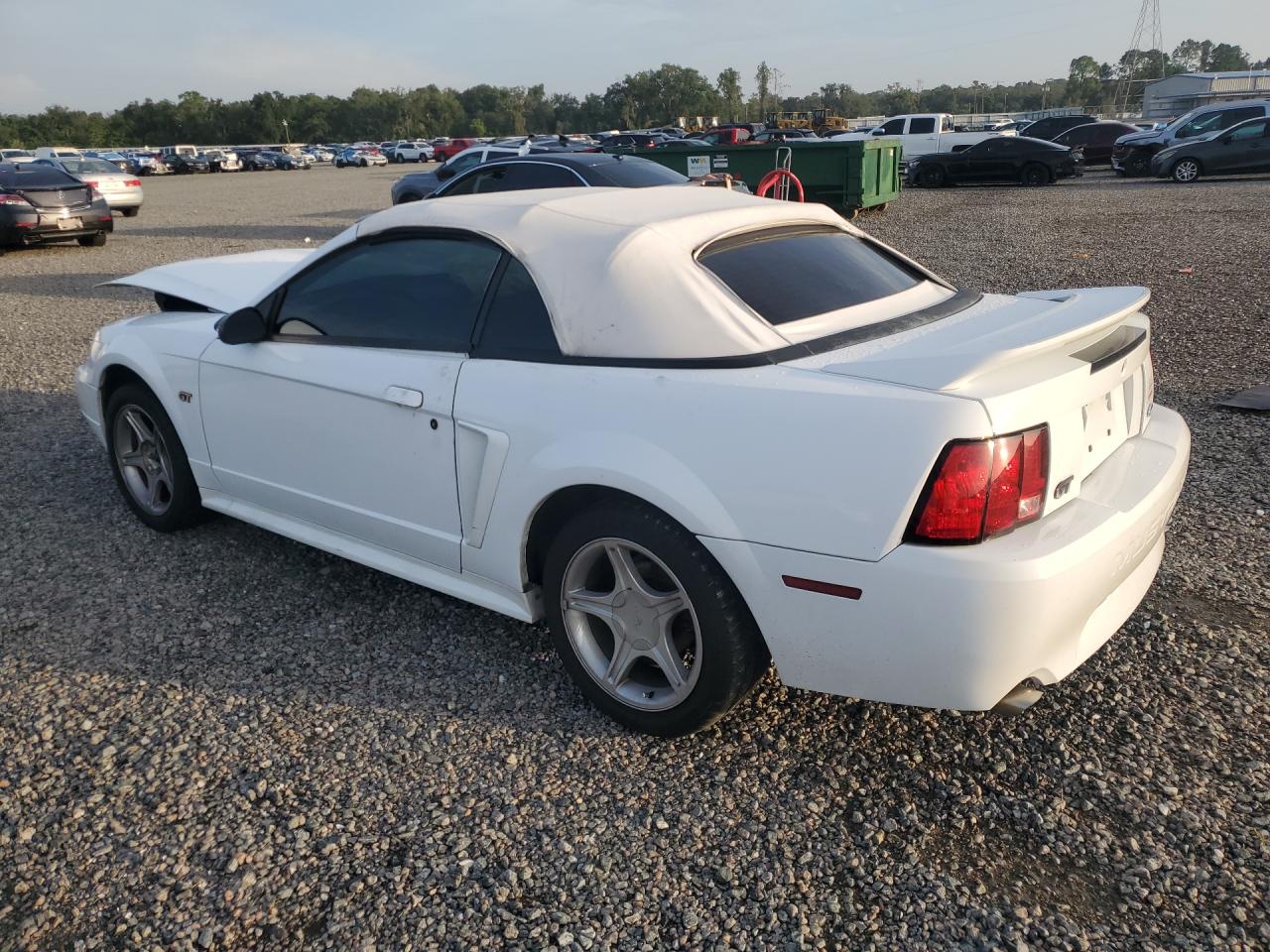 2000 Ford Mustang Gt White vin: 1FAFP45X1YF128118