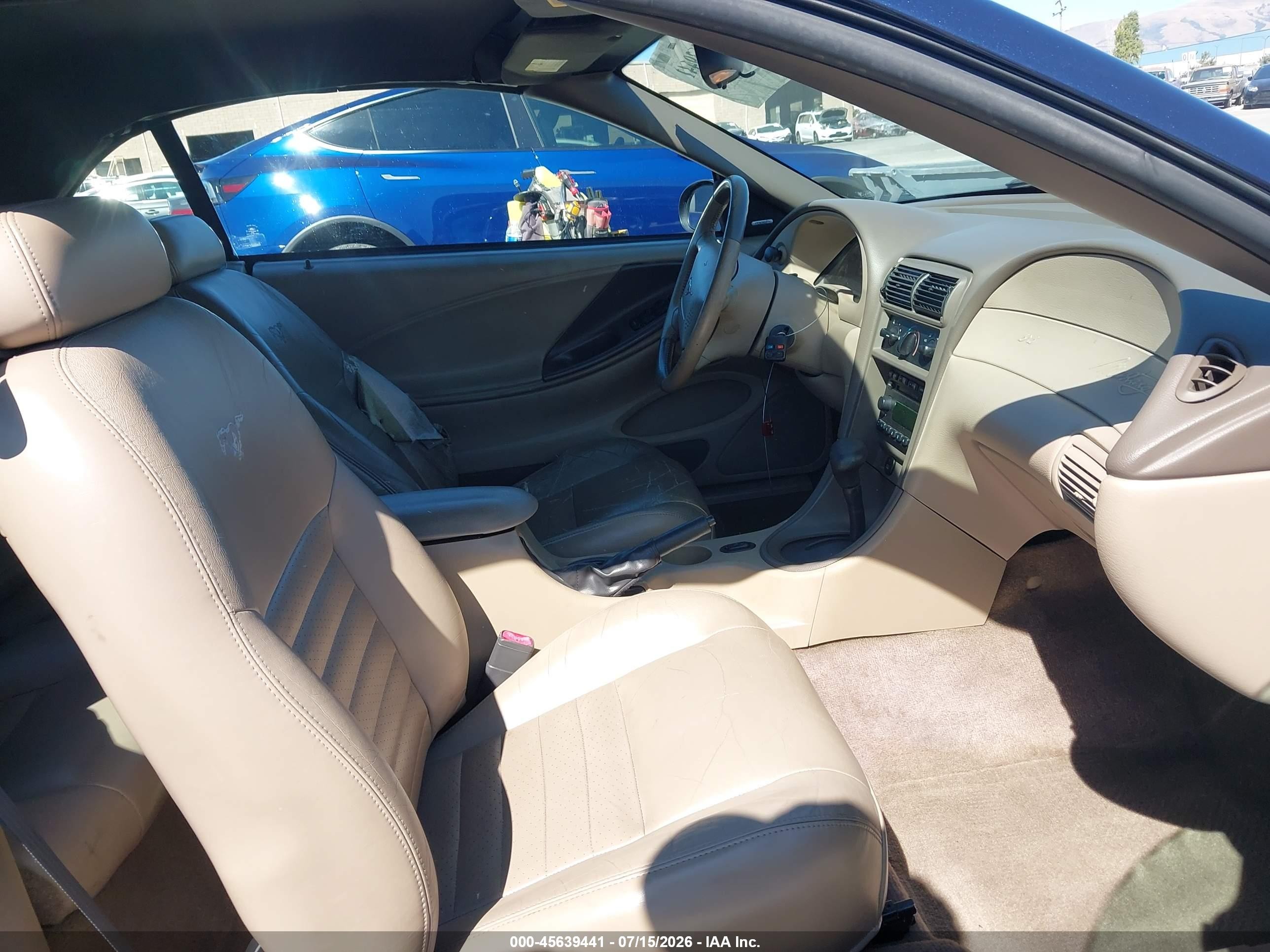 2002 Ford Mustang Gt Deluxe/gt Premium Blue vin: 1FAFP45X22F116454