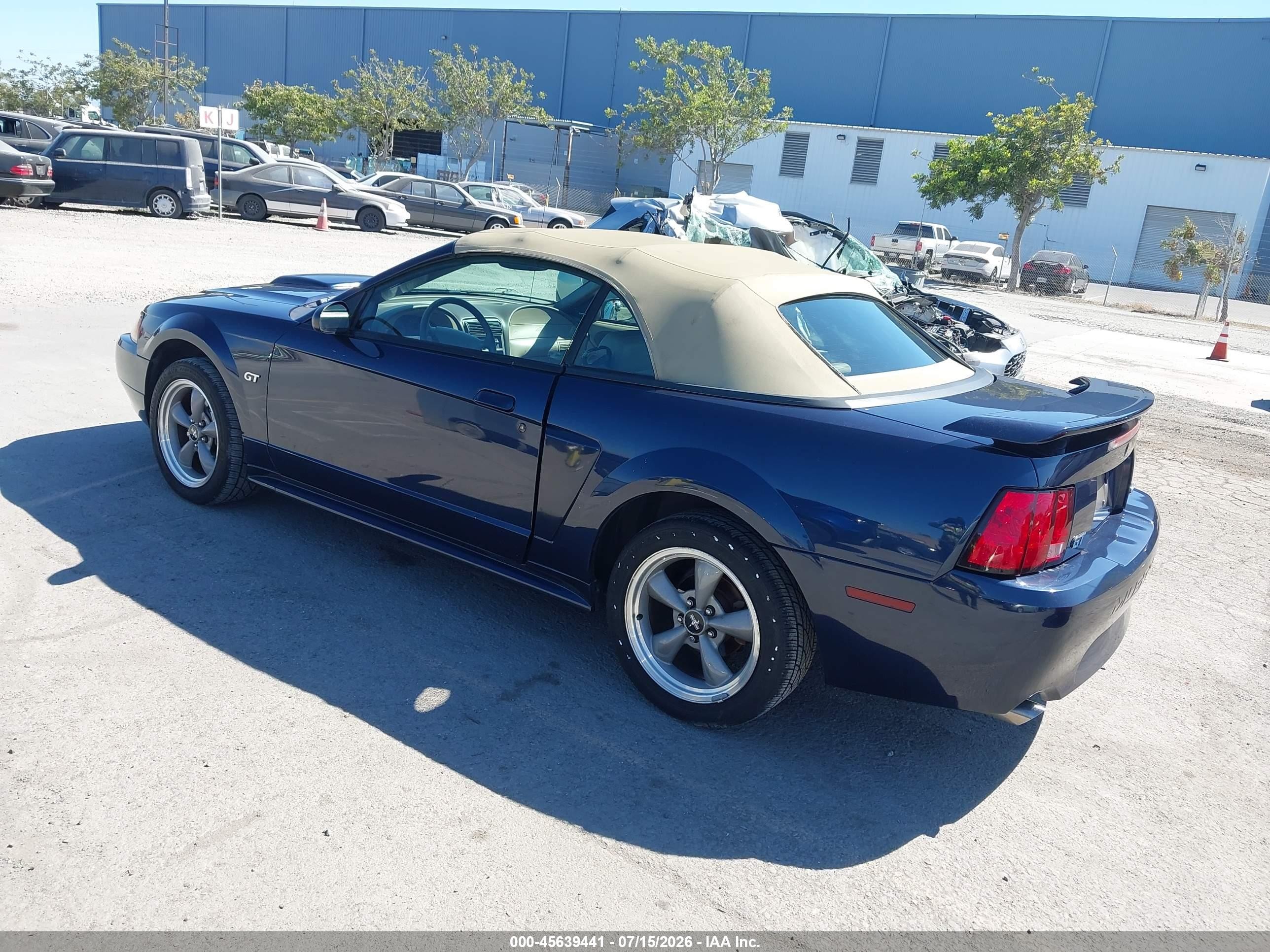 2002 Ford Mustang Gt Deluxe/gt Premium Blue vin: 1FAFP45X22F116454
