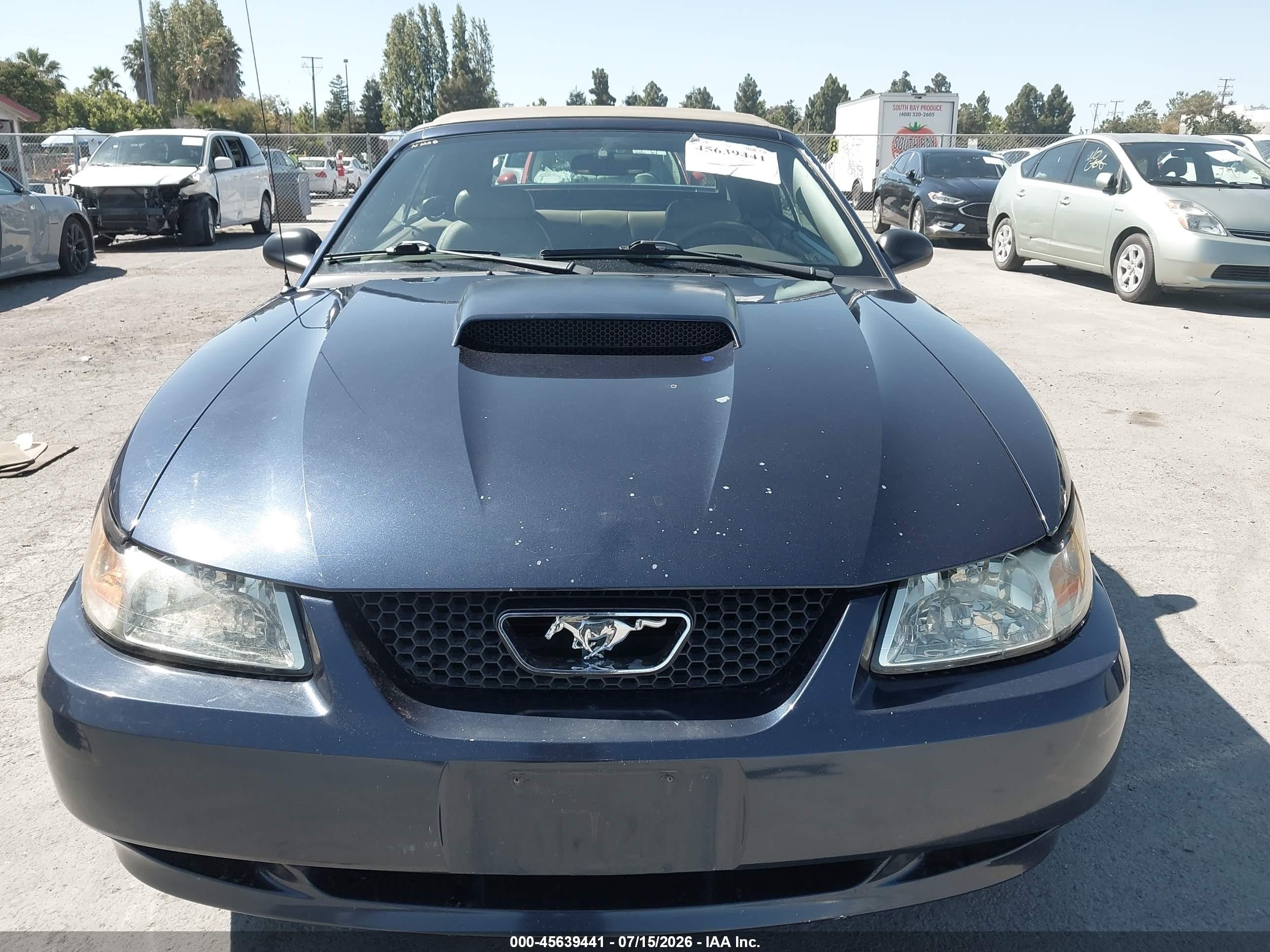 2002 Ford Mustang Gt Deluxe/gt Premium Blue vin: 1FAFP45X22F116454