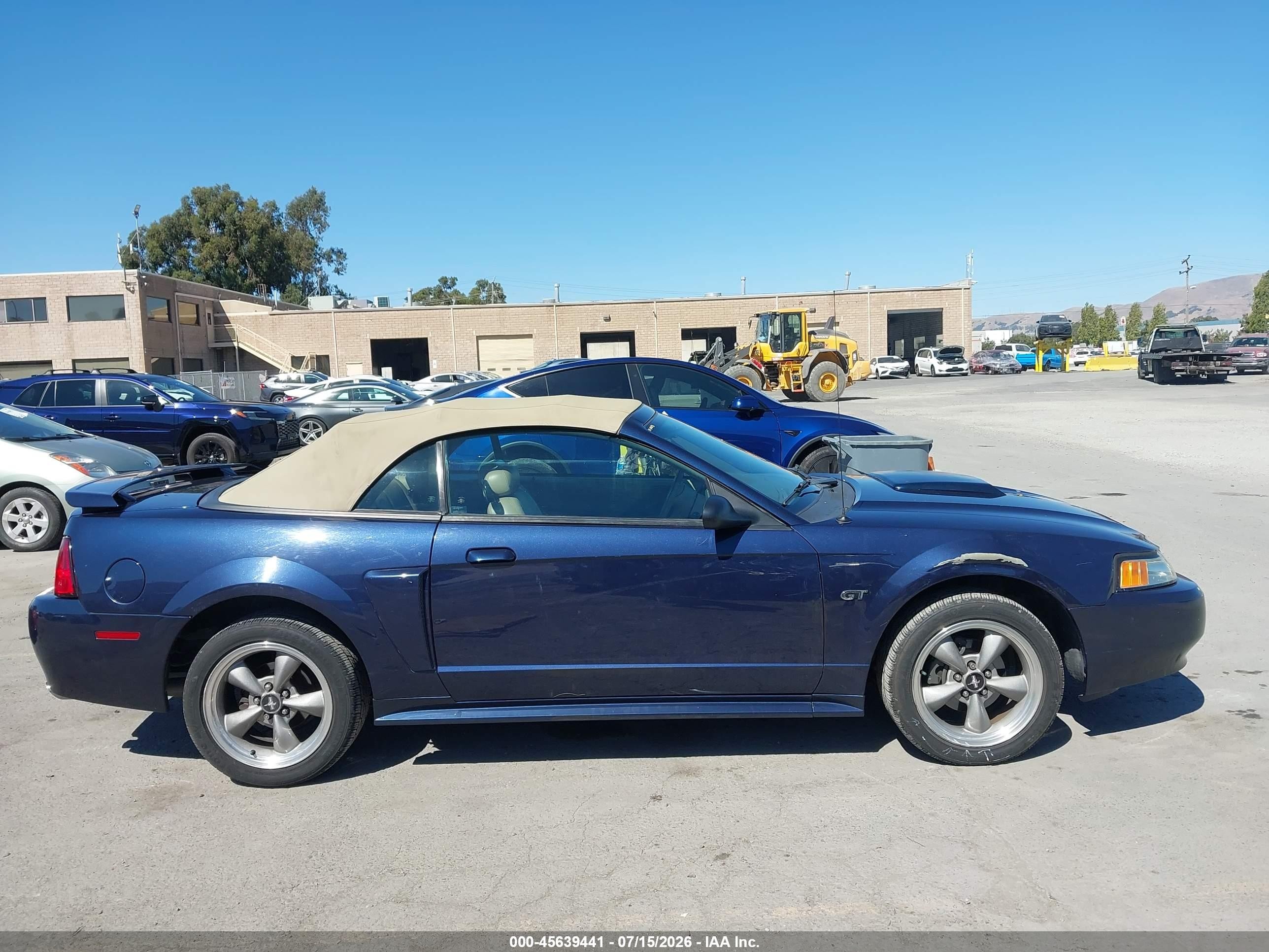 2002 Ford Mustang Gt Deluxe/gt Premium Blue vin: 1FAFP45X22F116454
