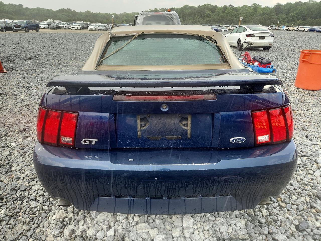 2002 Ford Mustang Gt Синий vin: 1FAFP45X22F161541