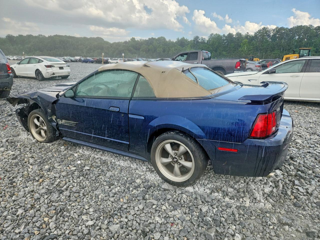 2002 Ford Mustang Gt Синий vin: 1FAFP45X22F161541