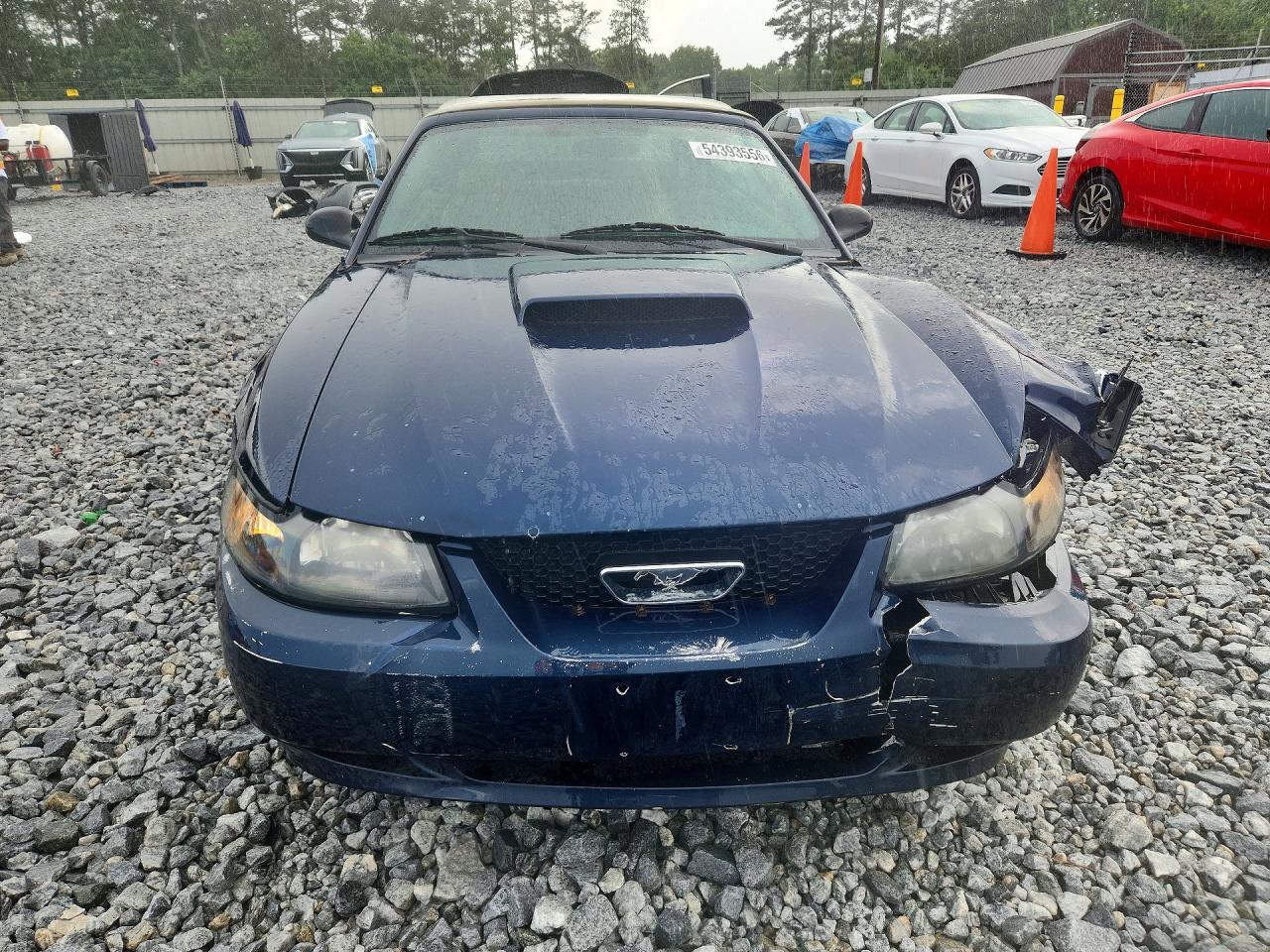 2002 Ford Mustang Gt Синий vin: 1FAFP45X22F161541
