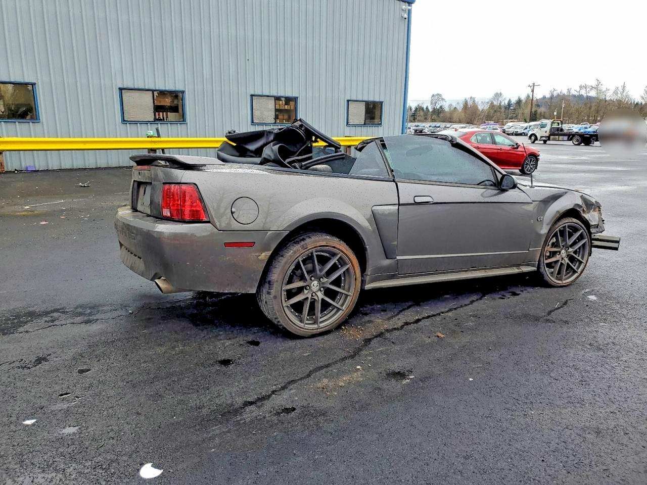 2003 Ford Mustang Gt Gray vin: 1FAFP45X23F325419