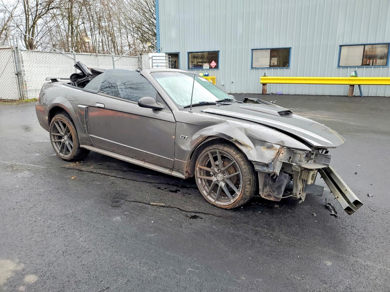 2003 Ford Mustang Gt Gray vin: 1FAFP45X23F325419
