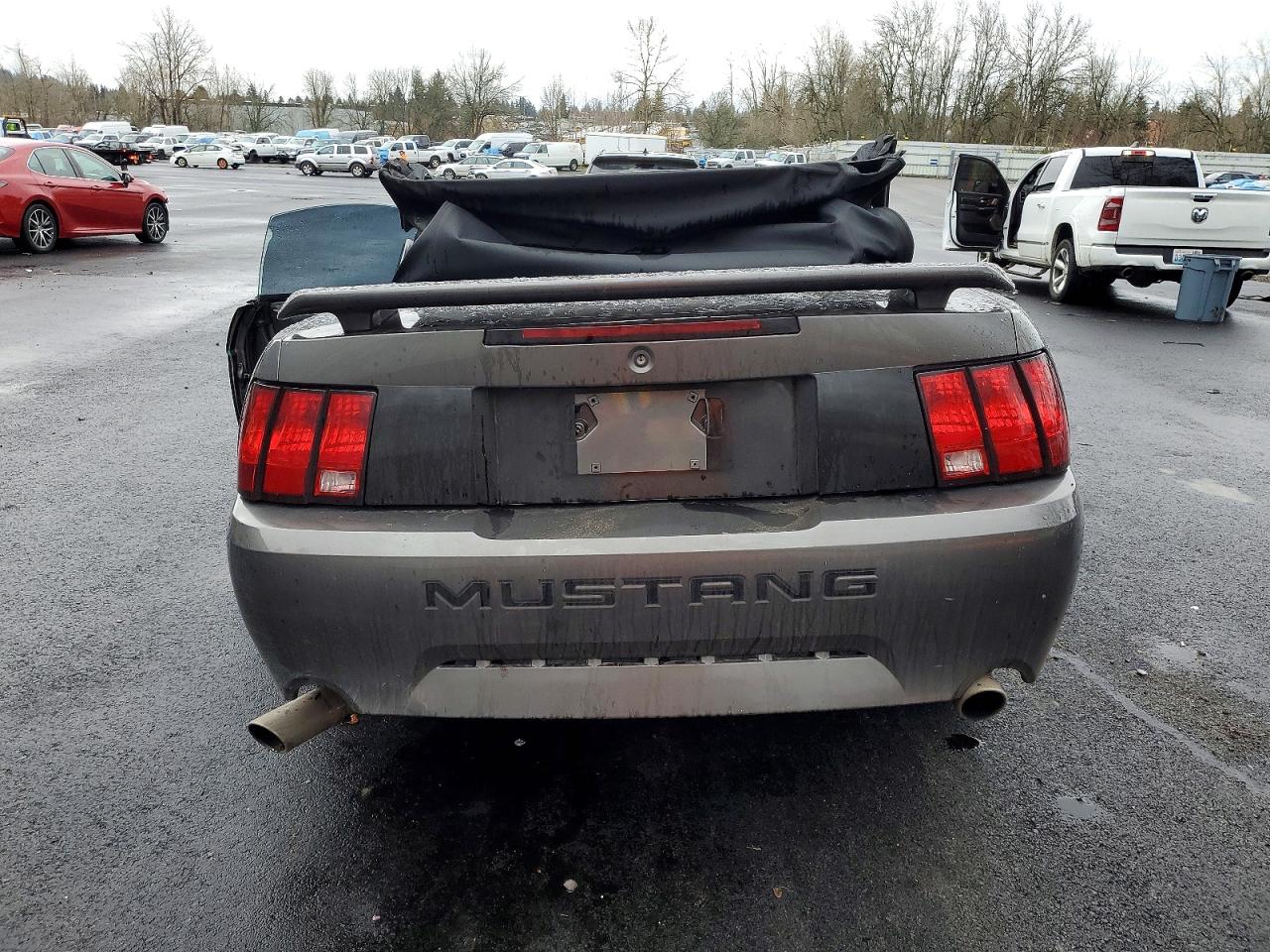 2003 Ford Mustang Gt Gray vin: 1FAFP45X23F325419