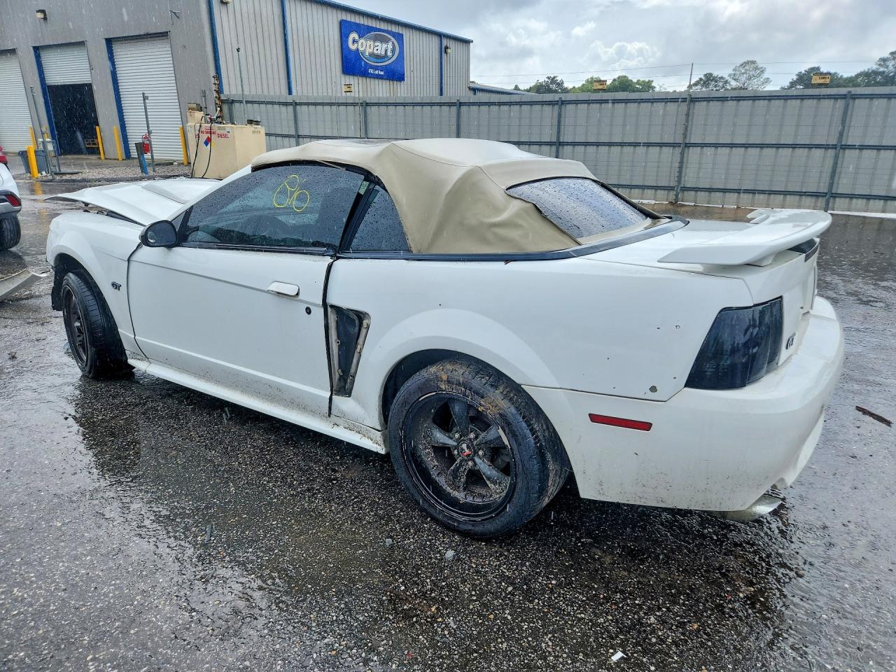 2003 Ford Mustang Gt White vin: 1FAFP45X23F360204
