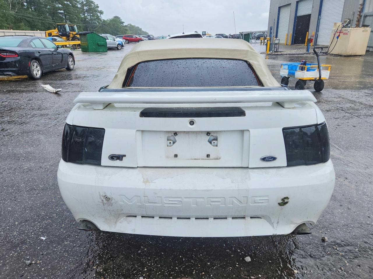 2003 Ford Mustang Gt White vin: 1FAFP45X23F360204