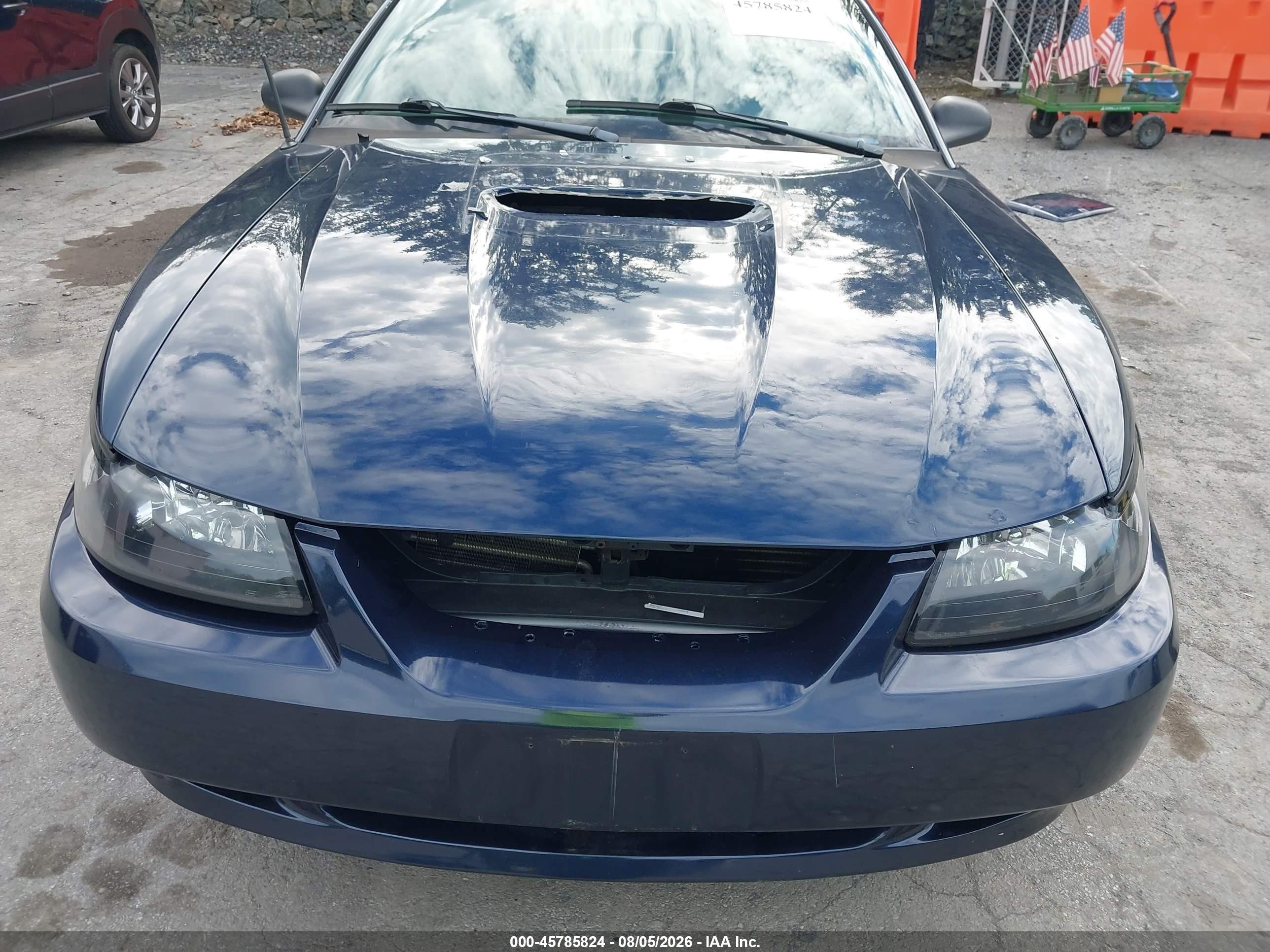 2001 Ford Mustang Gt Dark Blue vin: 1FAFP45X31F195227
