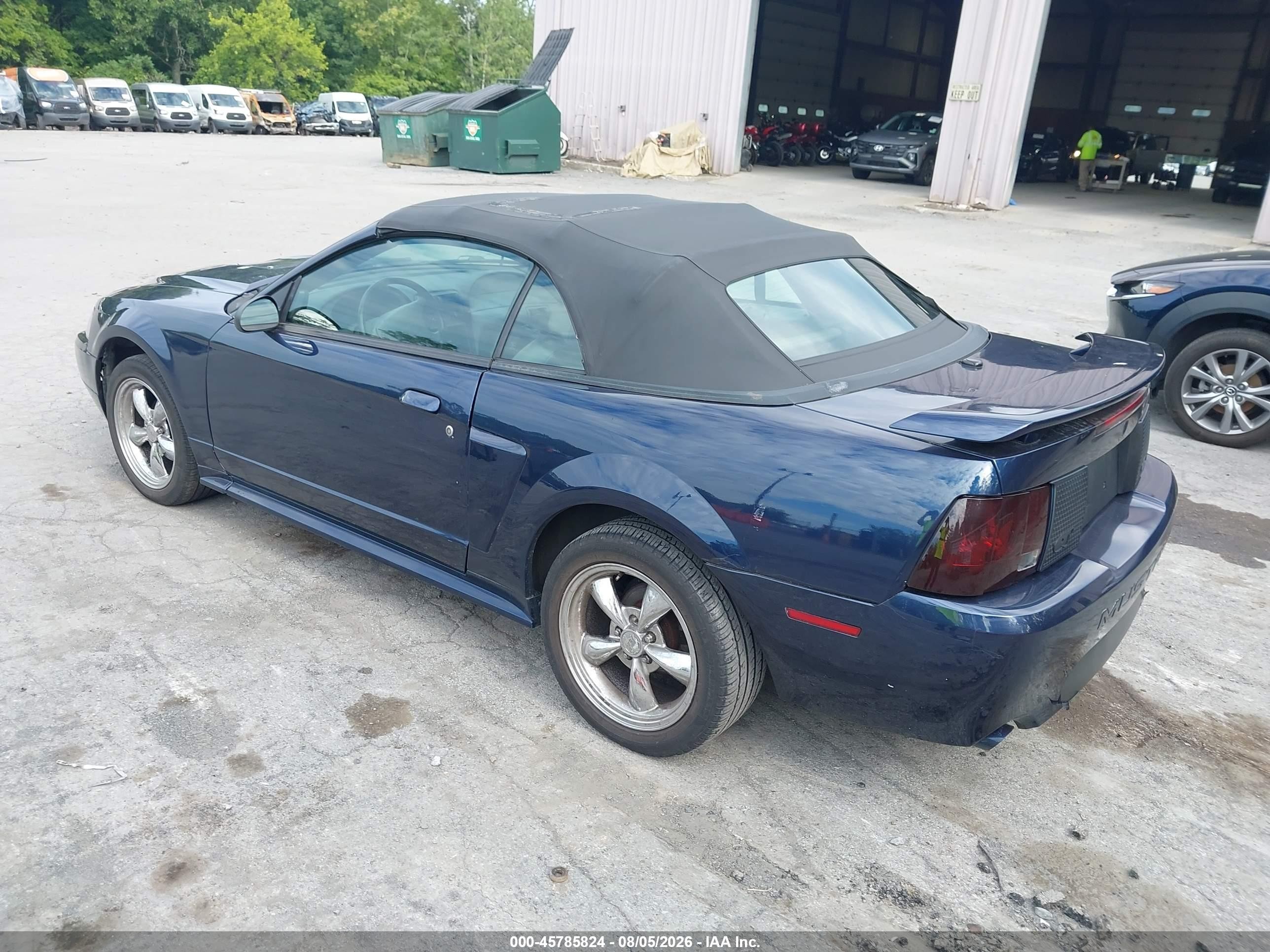 2001 Ford Mustang Gt Dark Blue vin: 1FAFP45X31F195227