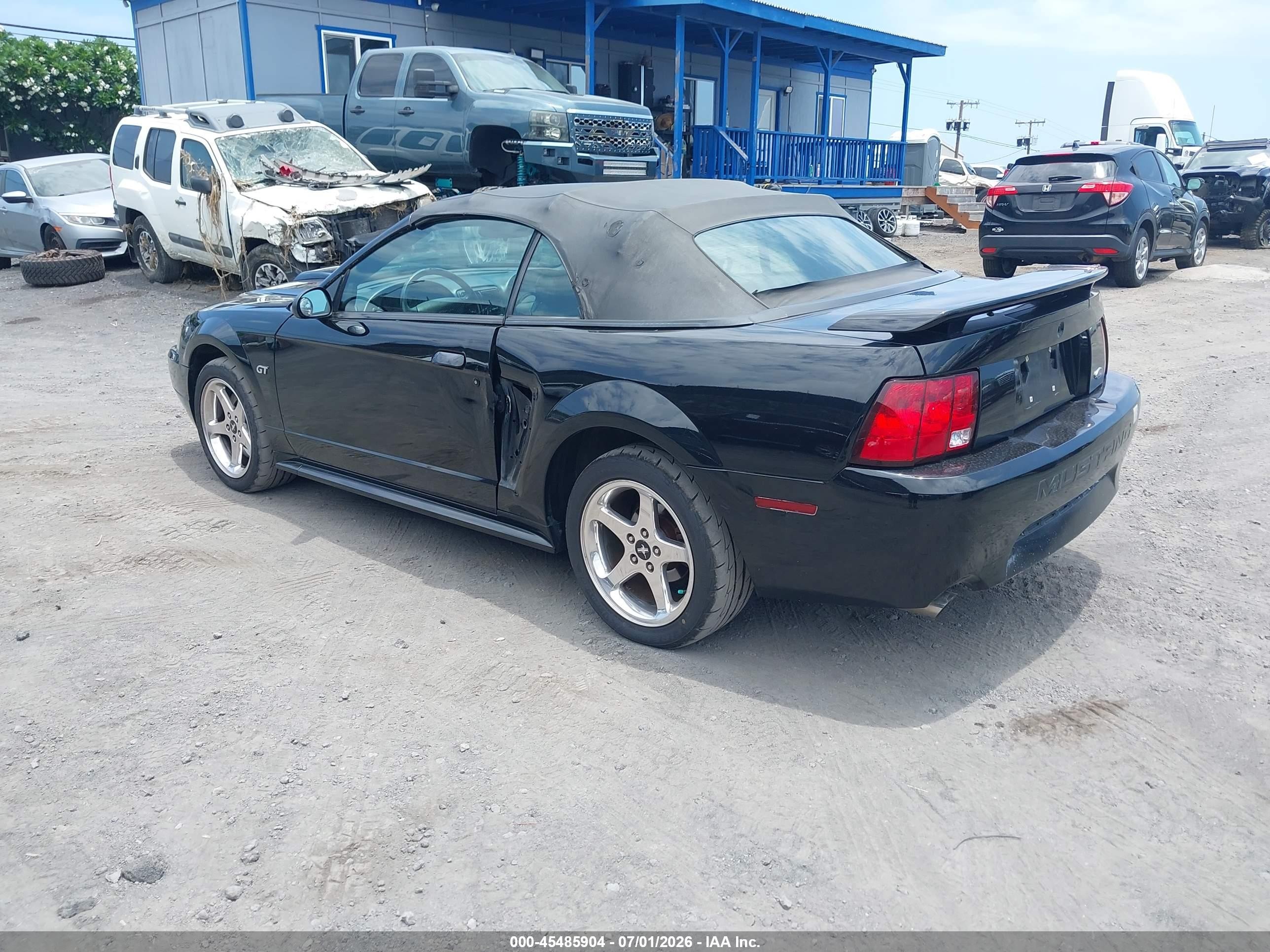 2001 Ford Mustang Gt Black vin: 1FAFP45X31F246967
