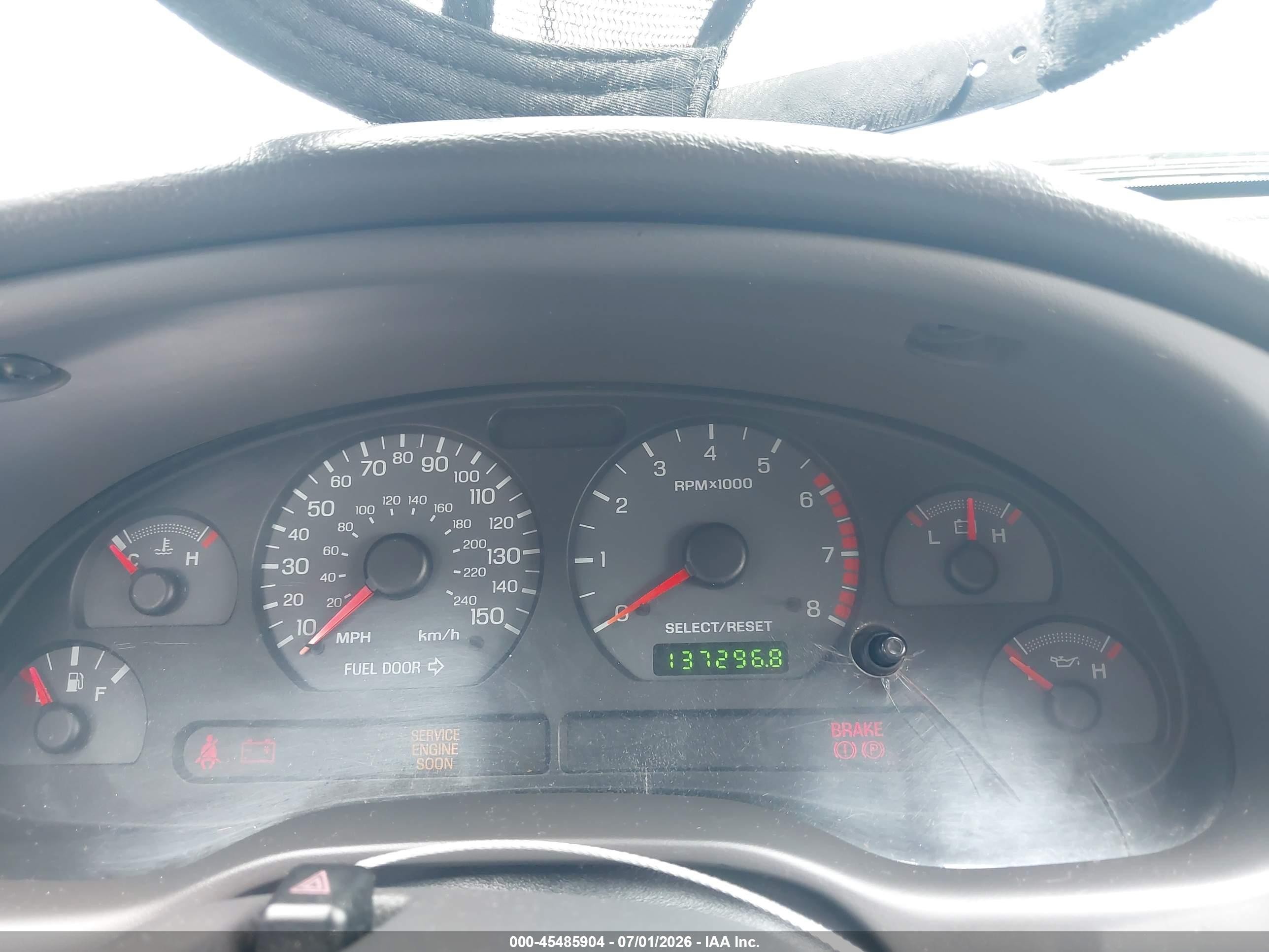 2001 Ford Mustang Gt Black vin: 1FAFP45X31F246967