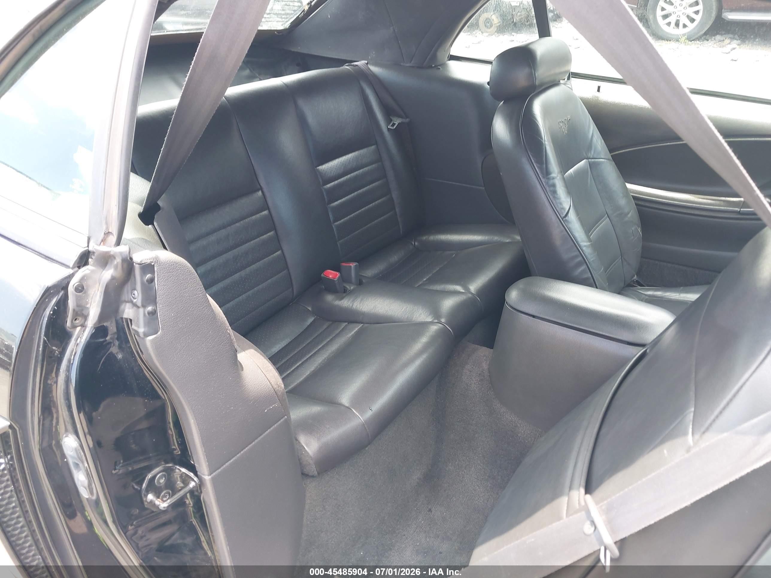 2001 Ford Mustang Gt Black vin: 1FAFP45X31F246967