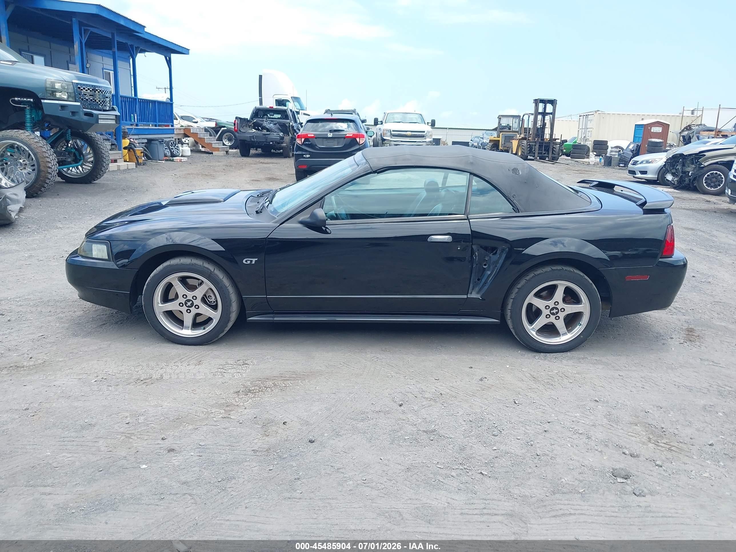 2001 Ford Mustang Gt Black vin: 1FAFP45X31F246967