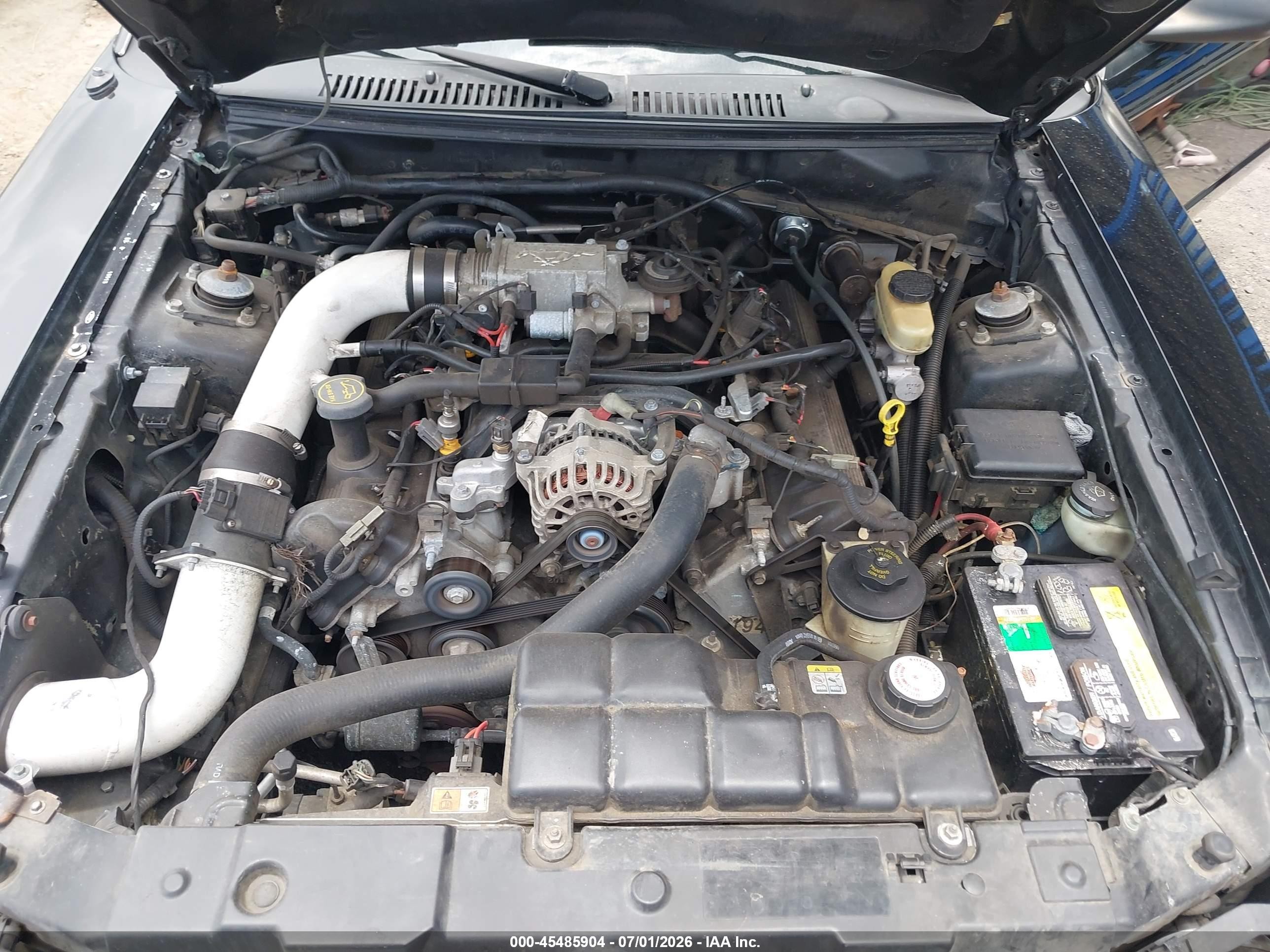 2001 Ford Mustang Gt Black vin: 1FAFP45X31F246967
