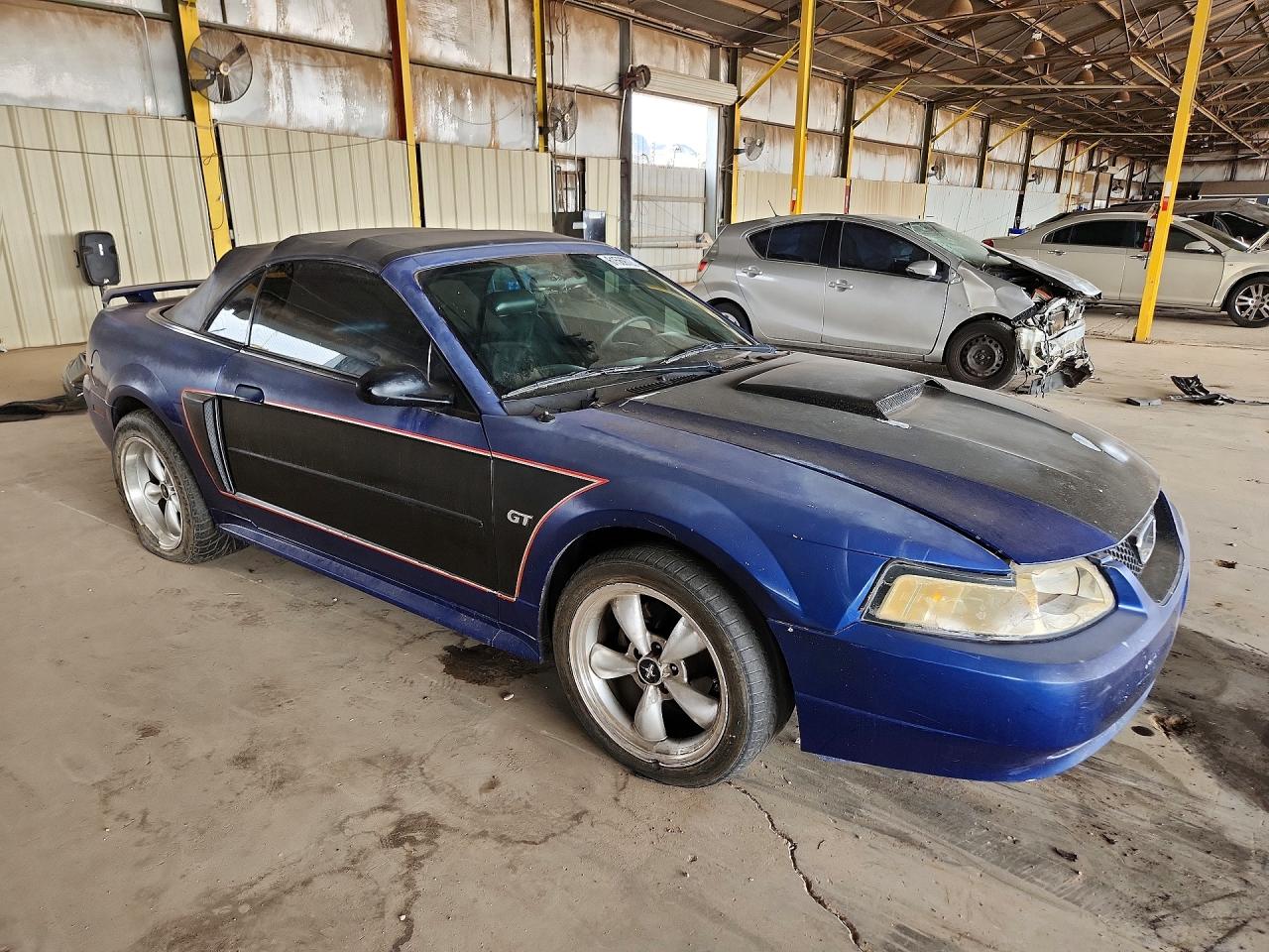 2003 Ford Mustang Gt Blue vin: 1FAFP45X33F412732
