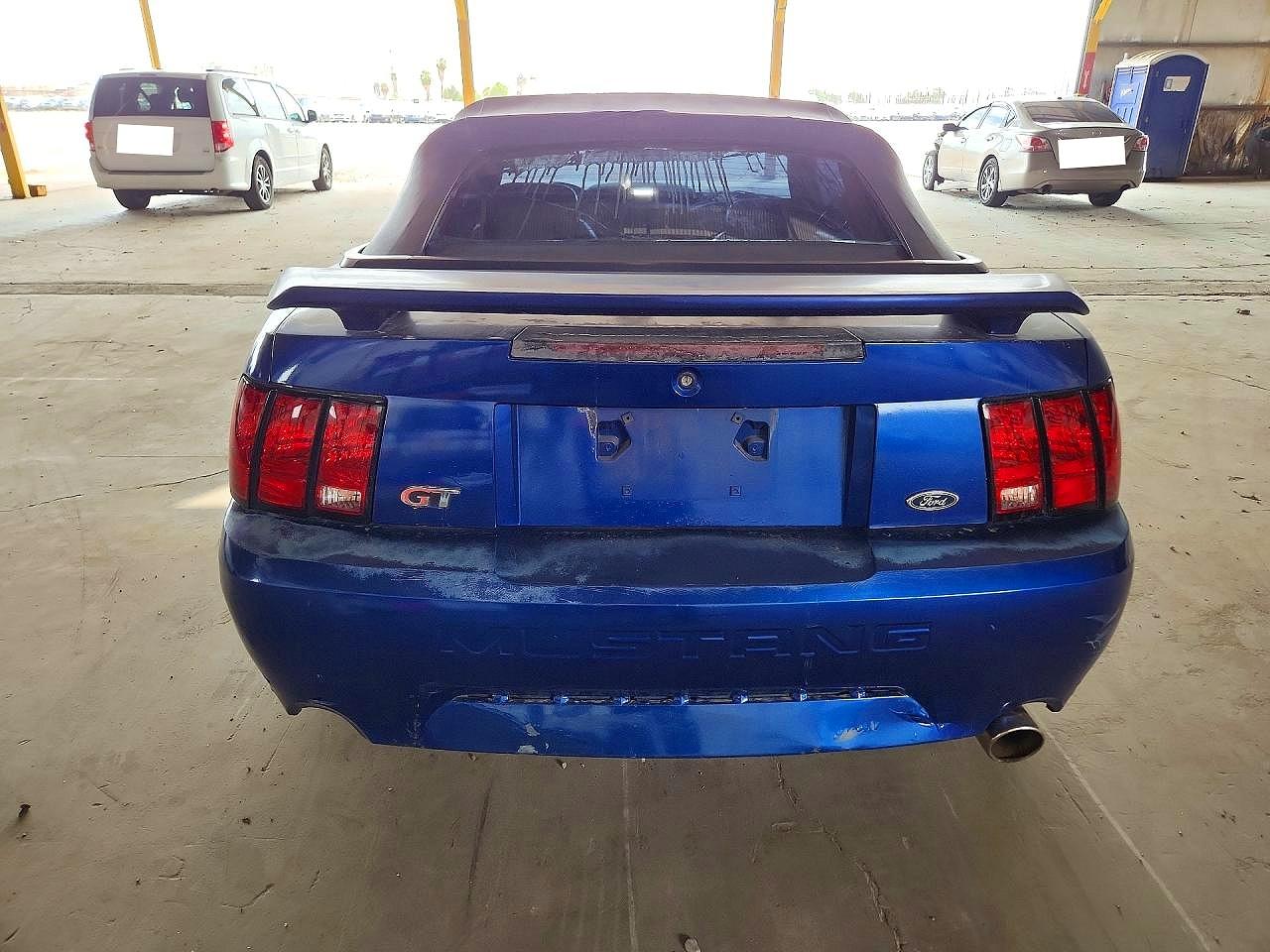 2003 Ford Mustang Gt Blue vin: 1FAFP45X33F412732