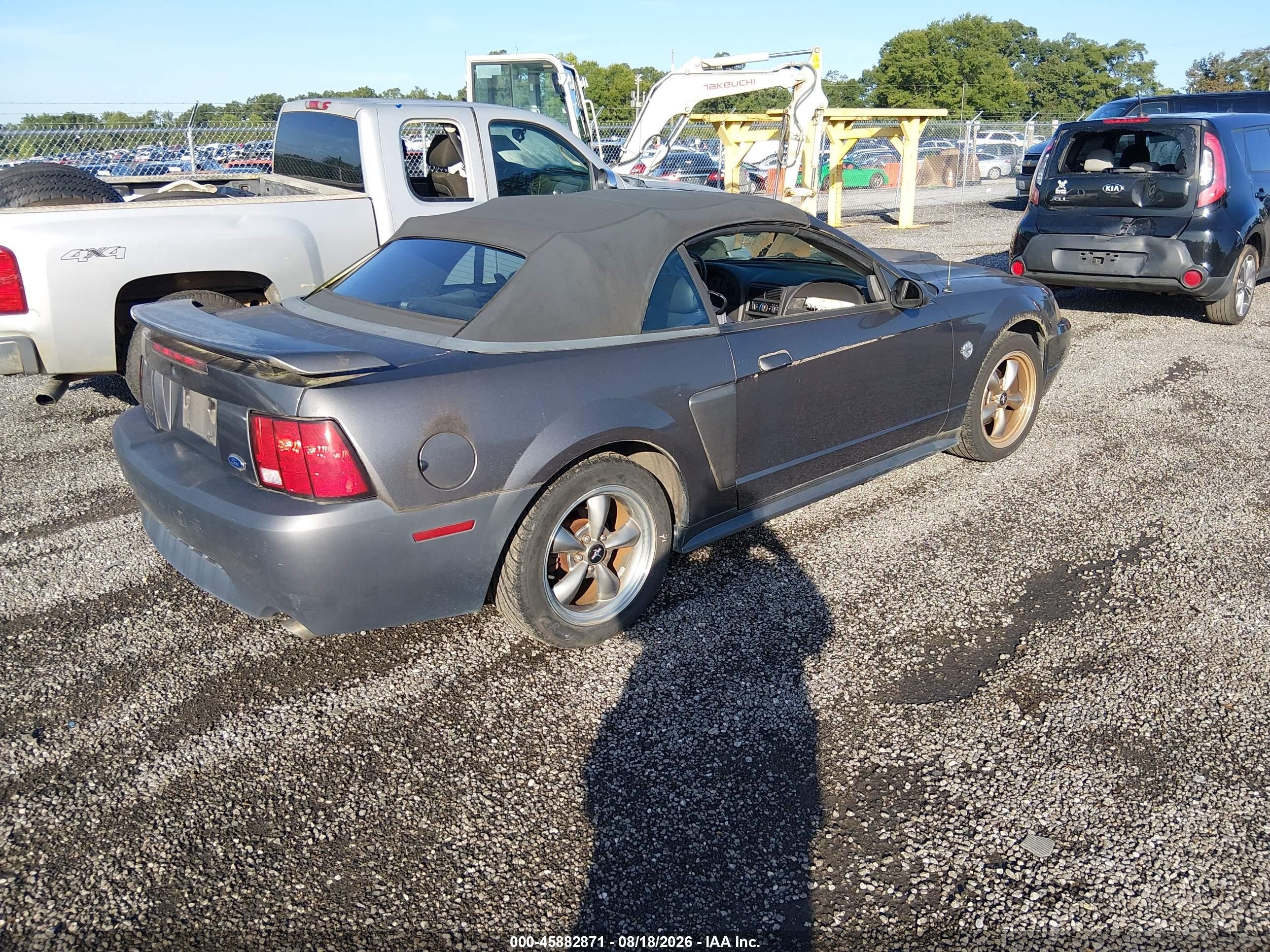 2004 Ford Mustang Gt Gray vin: 1FAFP45X34F129197