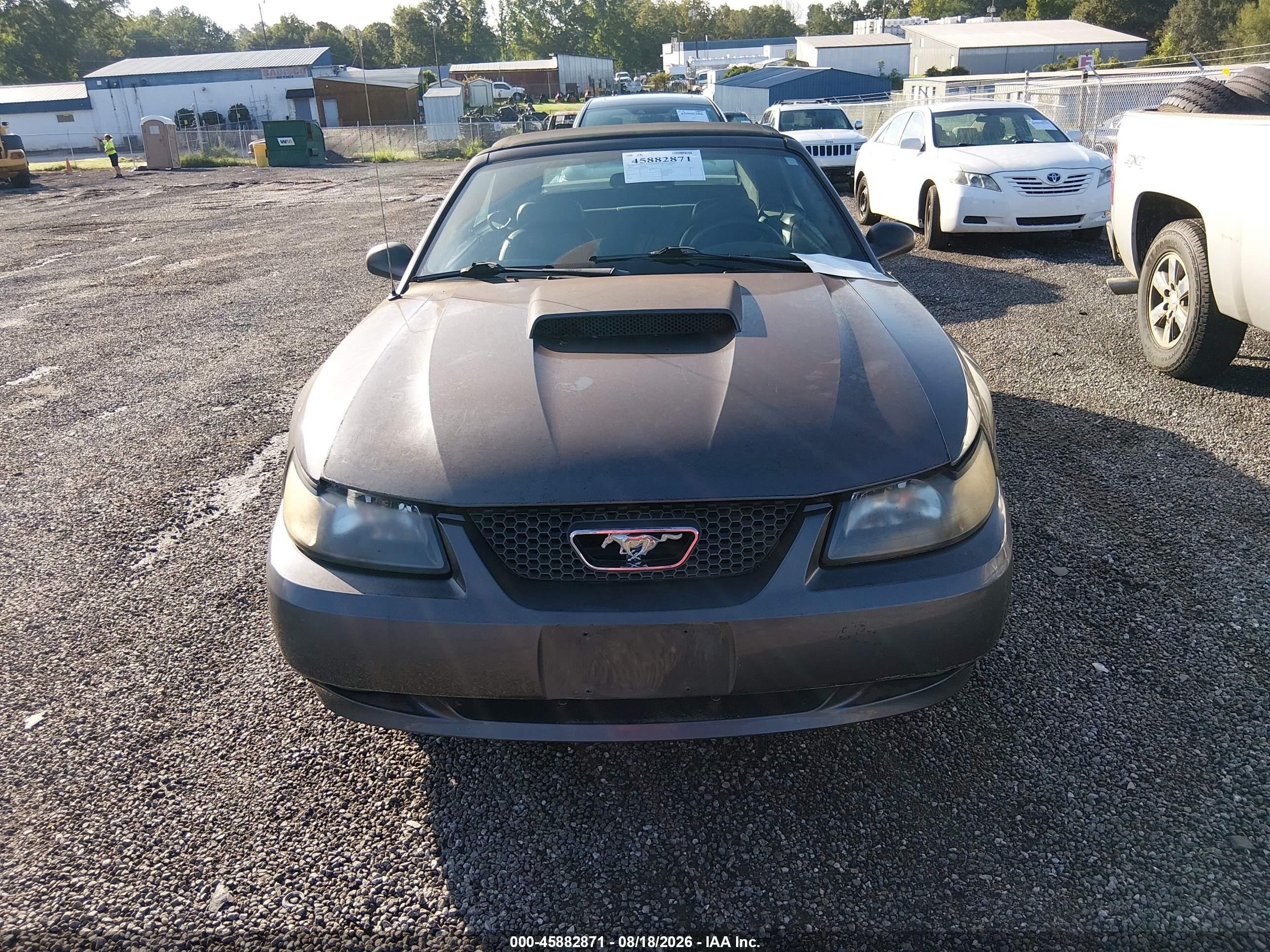 2004 Ford Mustang Gt Gray vin: 1FAFP45X34F129197