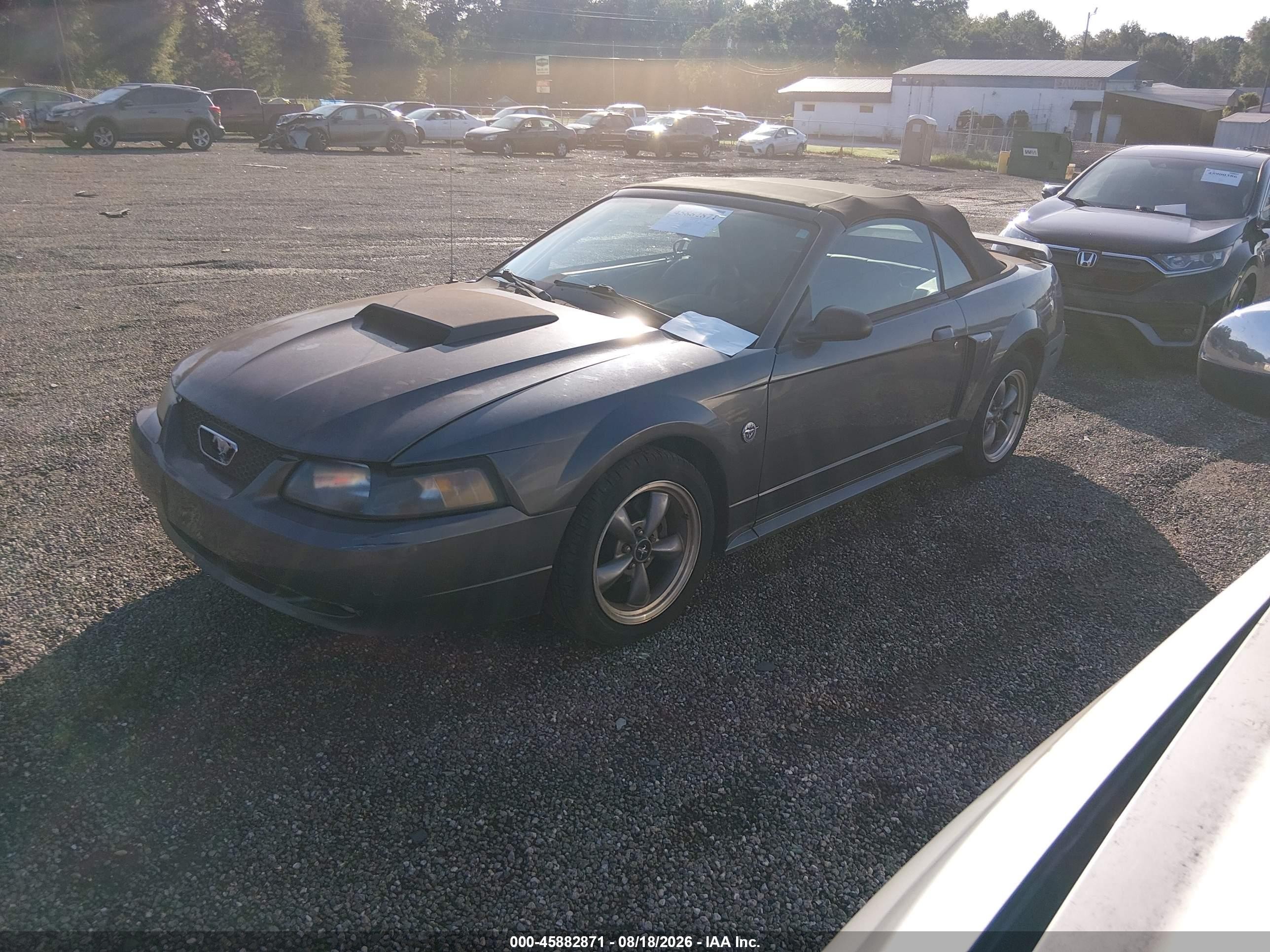 2004 Ford Mustang Gt Gray vin: 1FAFP45X34F129197