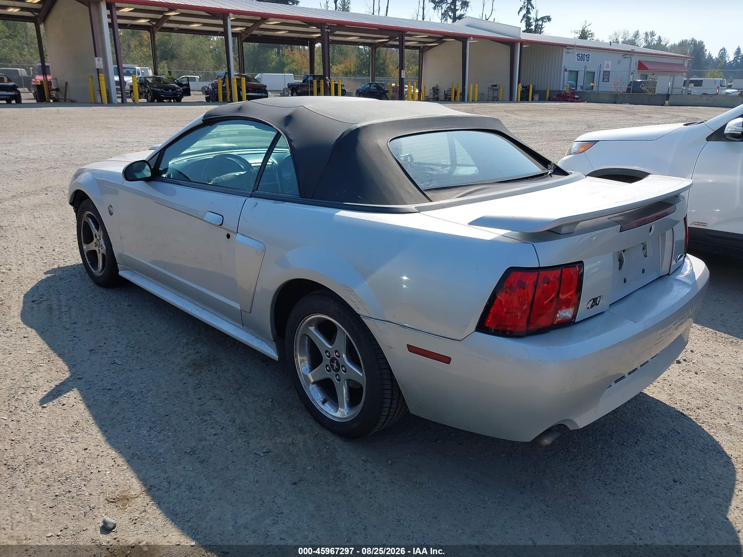 2004 Ford Mustang Gt Silver vin: 1FAFP45X34F163236