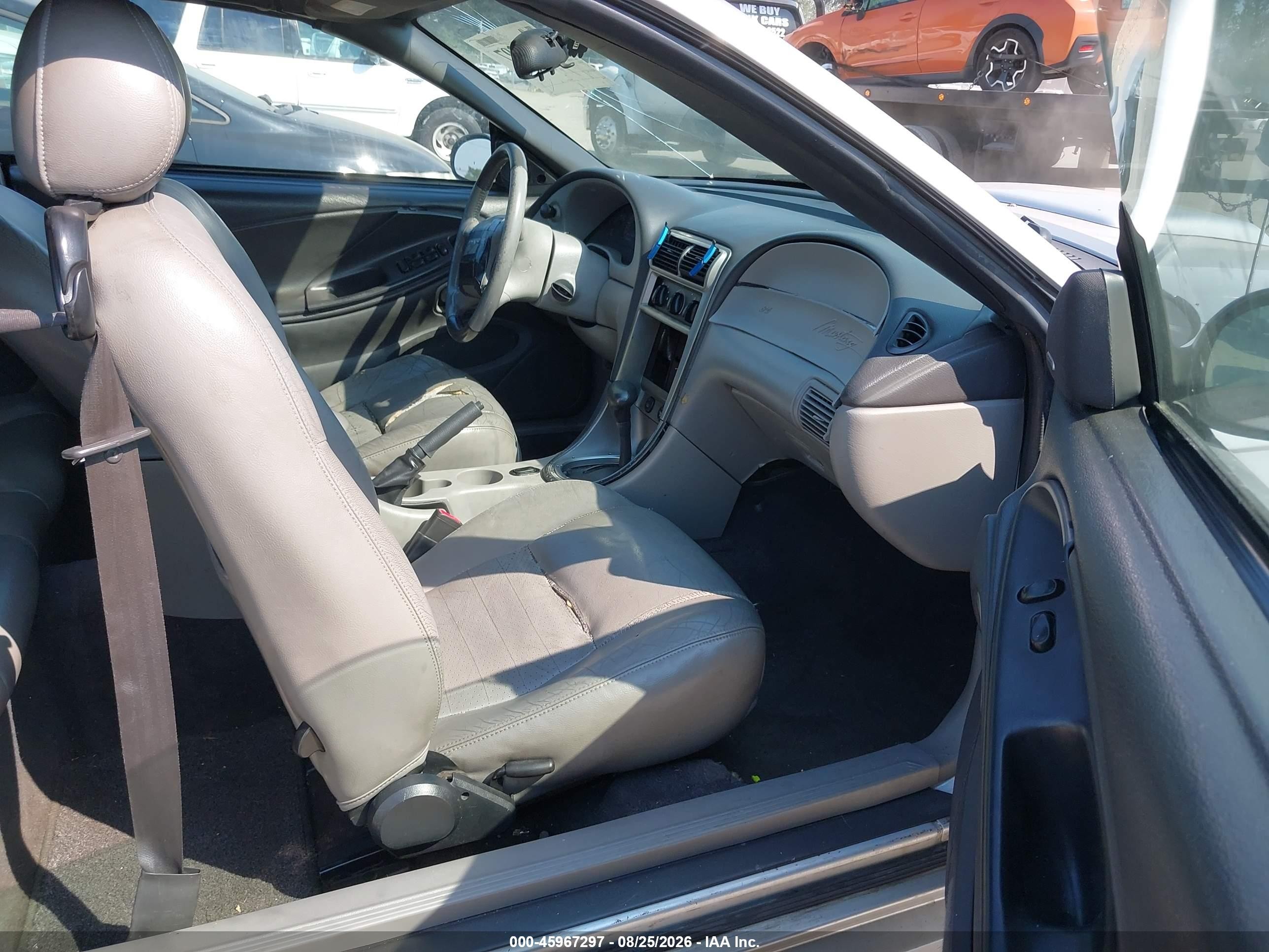 2004 Ford Mustang Gt Silver vin: 1FAFP45X34F163236