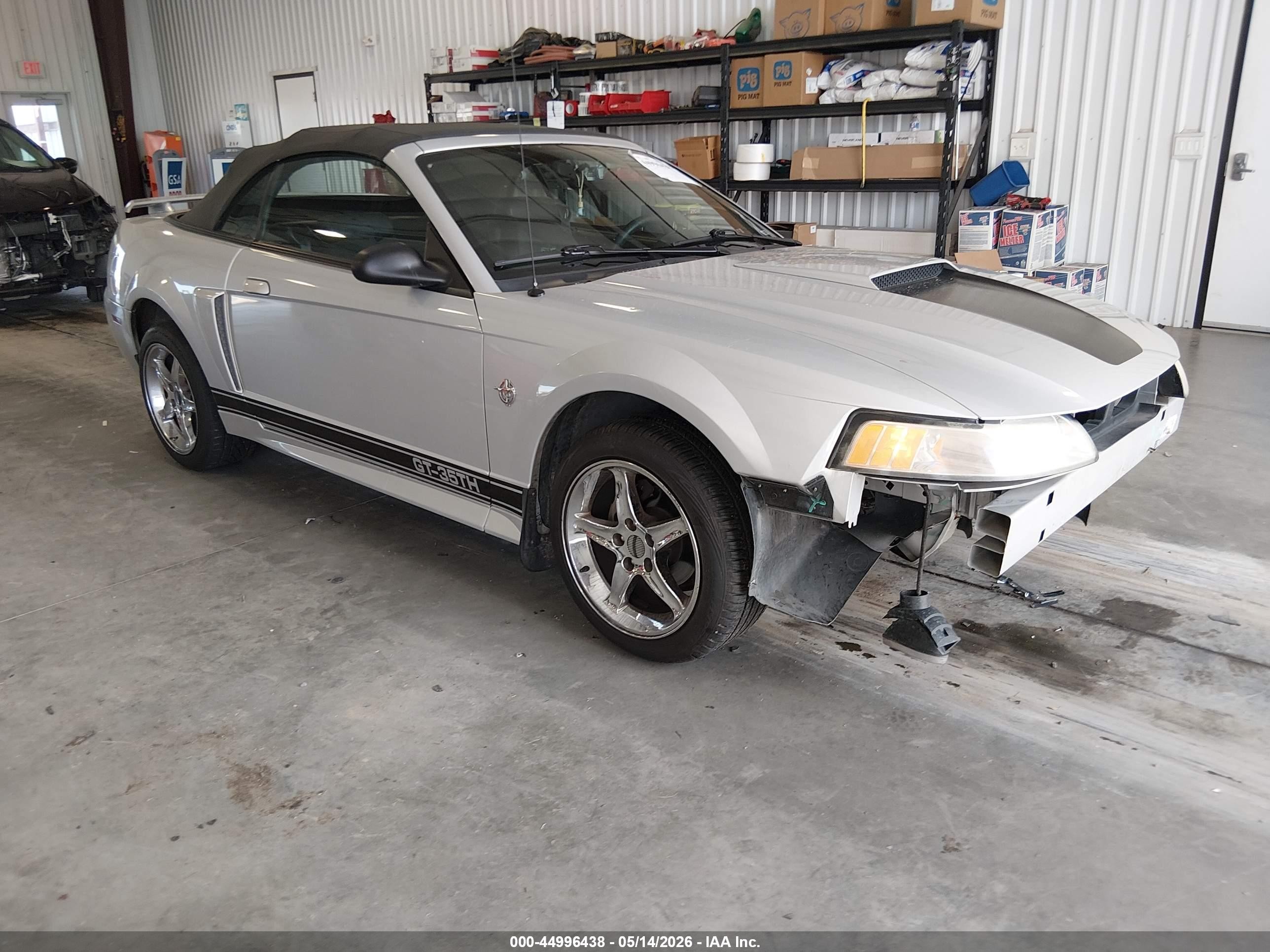 1999 Ford Mustang Gt Silver vin: 1FAFP45X3XF185922