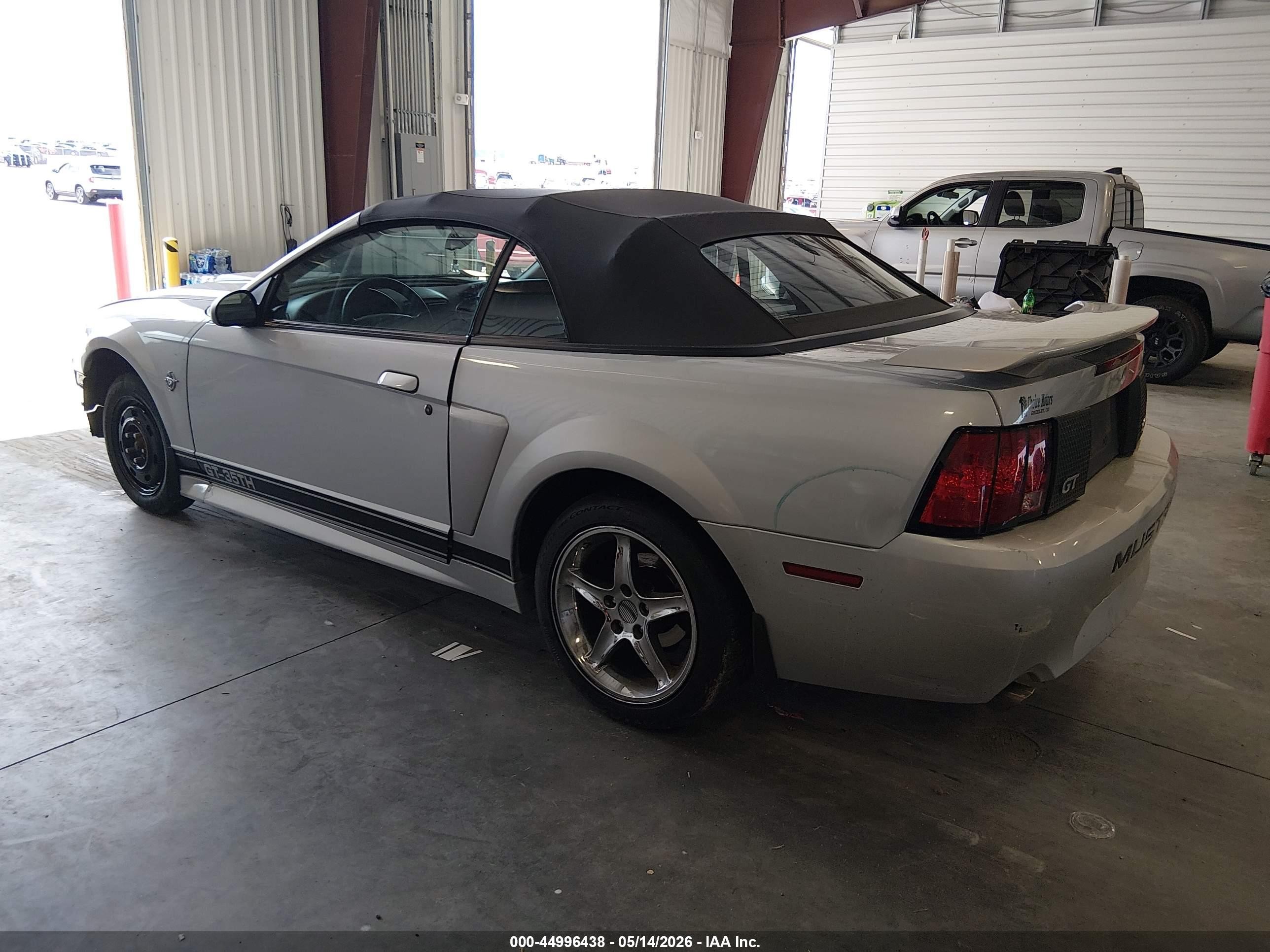 1999 Ford Mustang Gt Silver vin: 1FAFP45X3XF185922