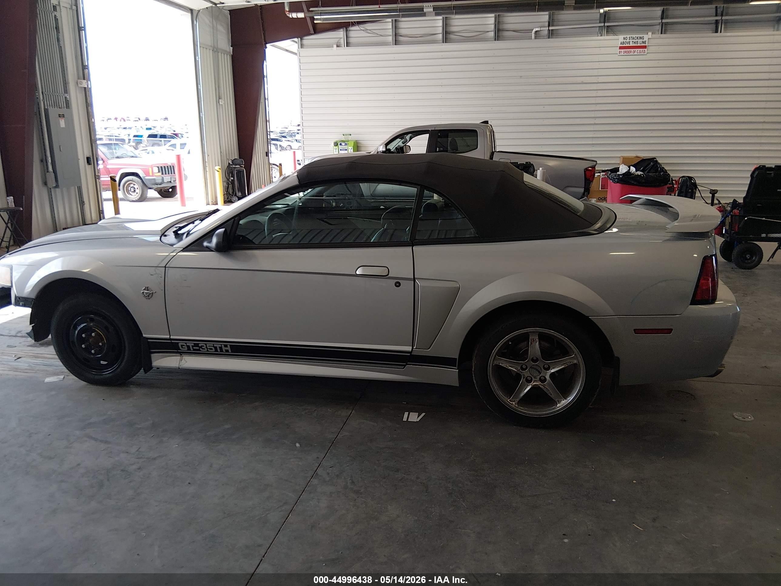 1999 Ford Mustang Gt Silver vin: 1FAFP45X3XF185922