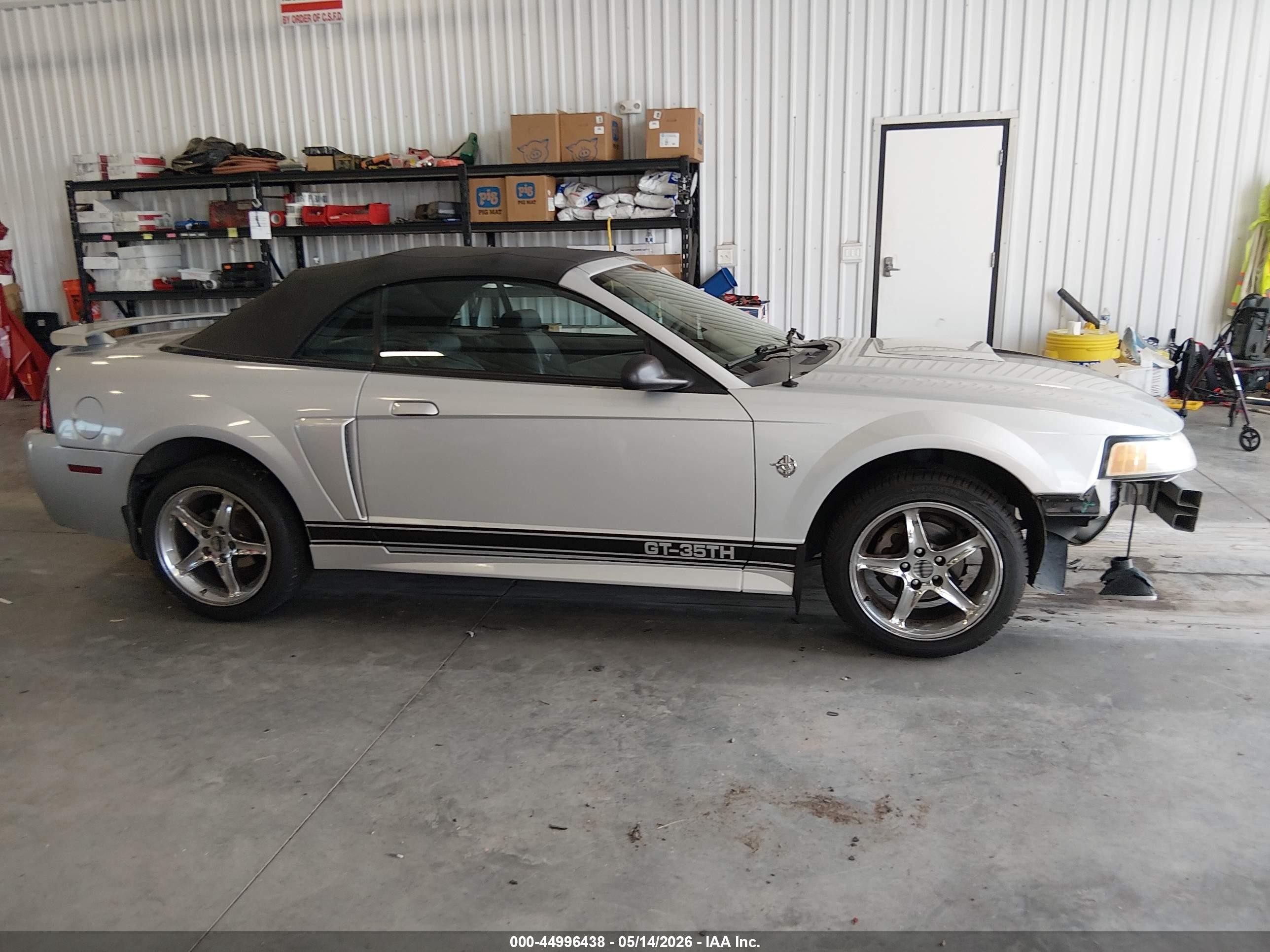 1999 Ford Mustang Gt Silver vin: 1FAFP45X3XF185922