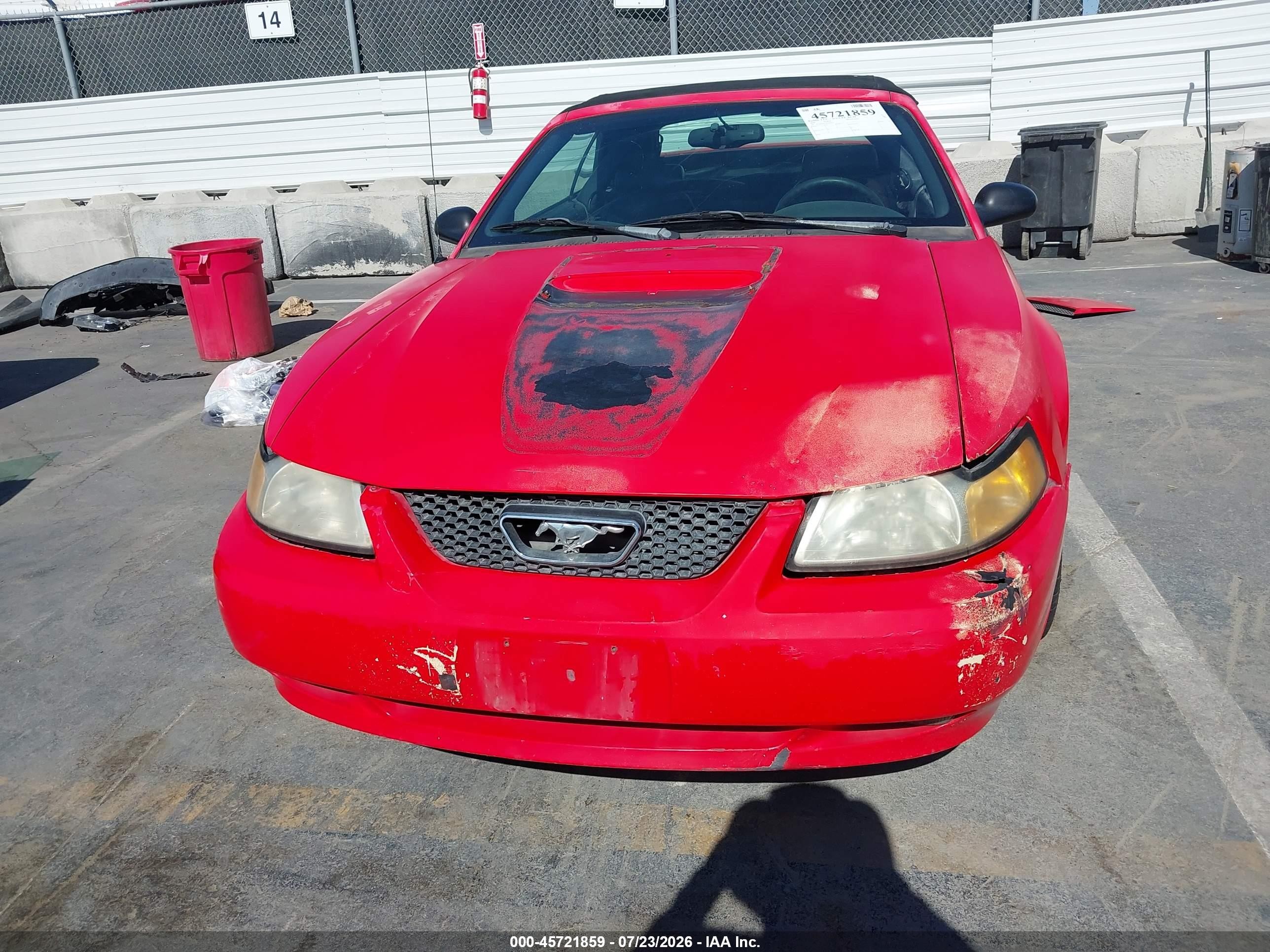 1999 Ford Mustang Gt Red vin: 1FAFP45X3XF194023