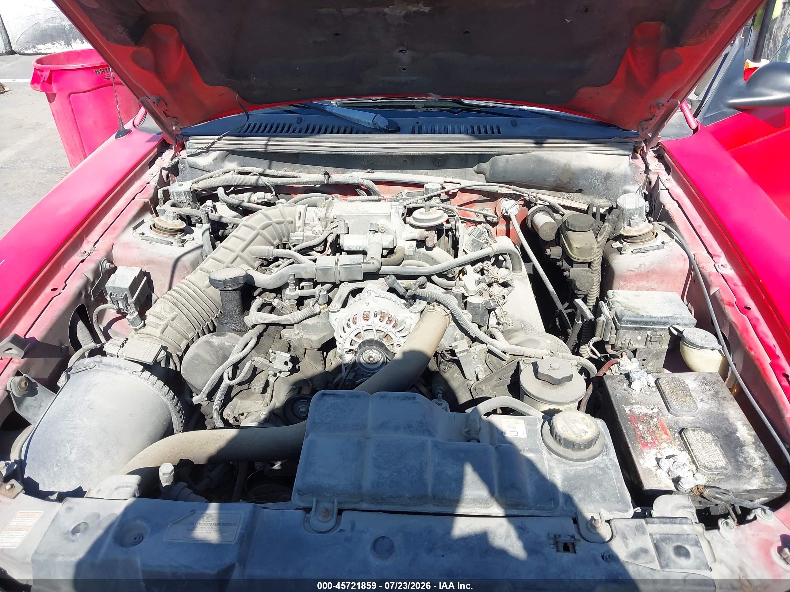 1999 Ford Mustang Gt Red vin: 1FAFP45X3XF194023