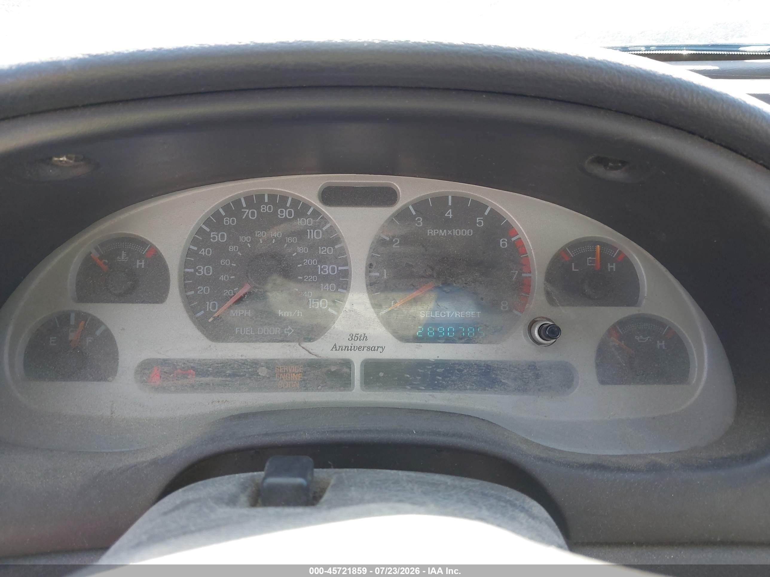 1999 Ford Mustang Gt Red vin: 1FAFP45X3XF194023
