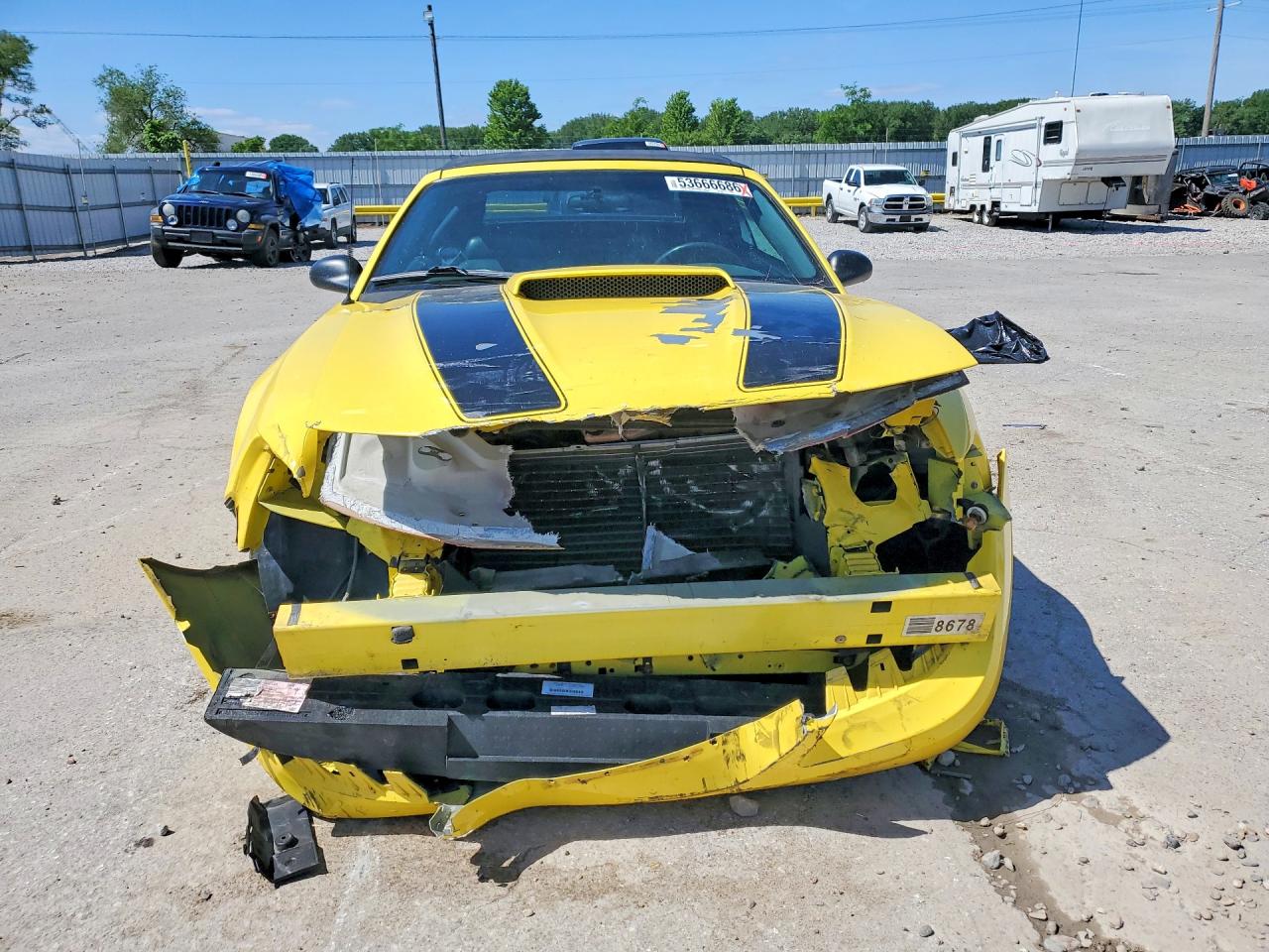 2001 Ford Mustang Gt Yellow vin: 1FAFP45X41F198654