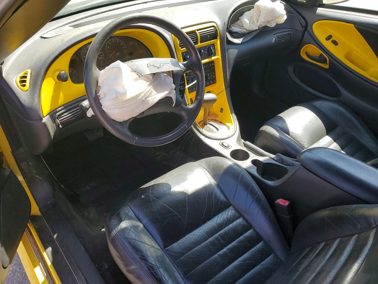2001 Ford Mustang Gt Yellow vin: 1FAFP45X41F198654