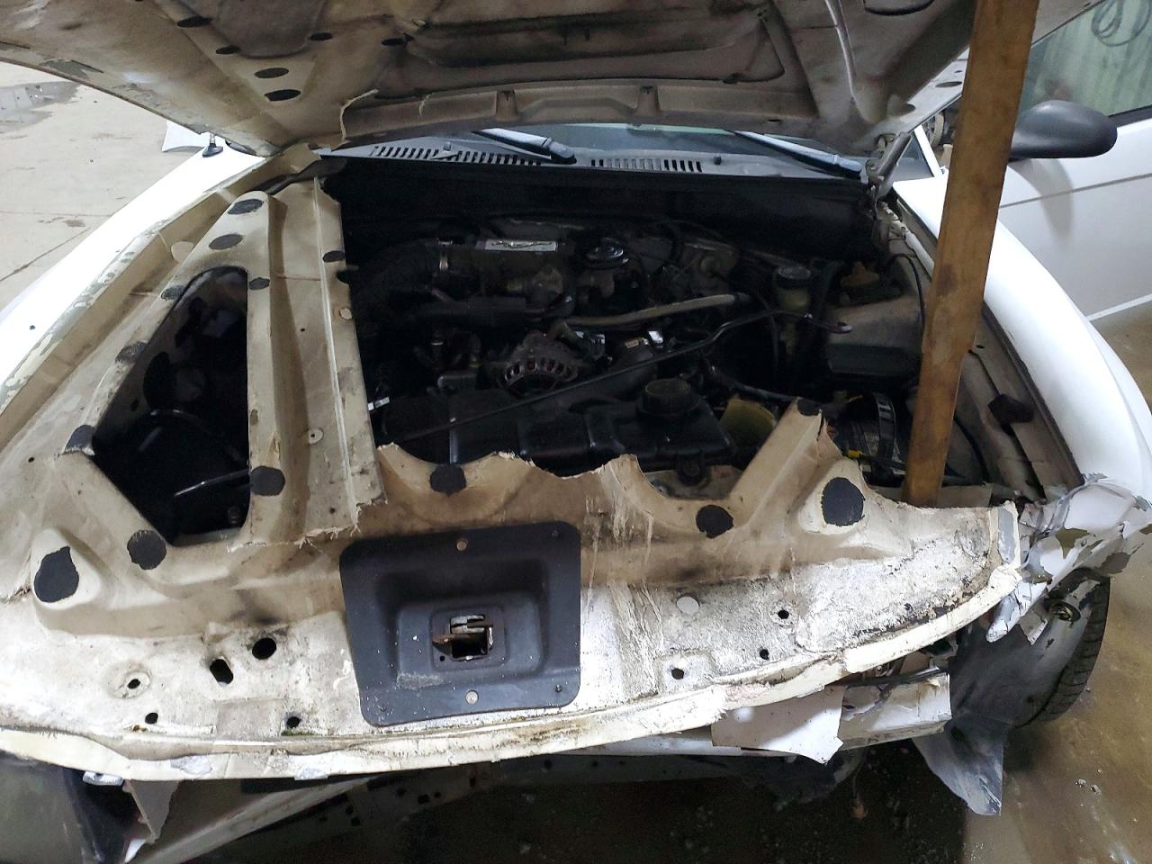 2003 Ford Mustang Gt White vin: 1FAFP45X43F370958