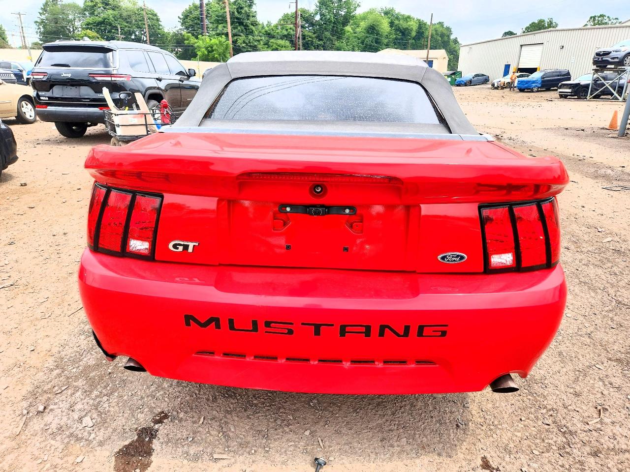 2003 Ford Mustang Gt Red vin: 1FAFP45X43F406230