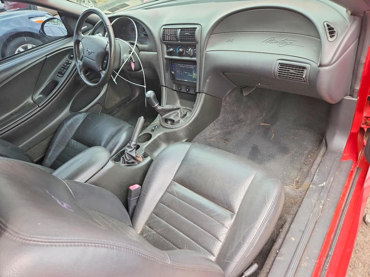 2003 Ford Mustang Gt Red vin: 1FAFP45X43F406230