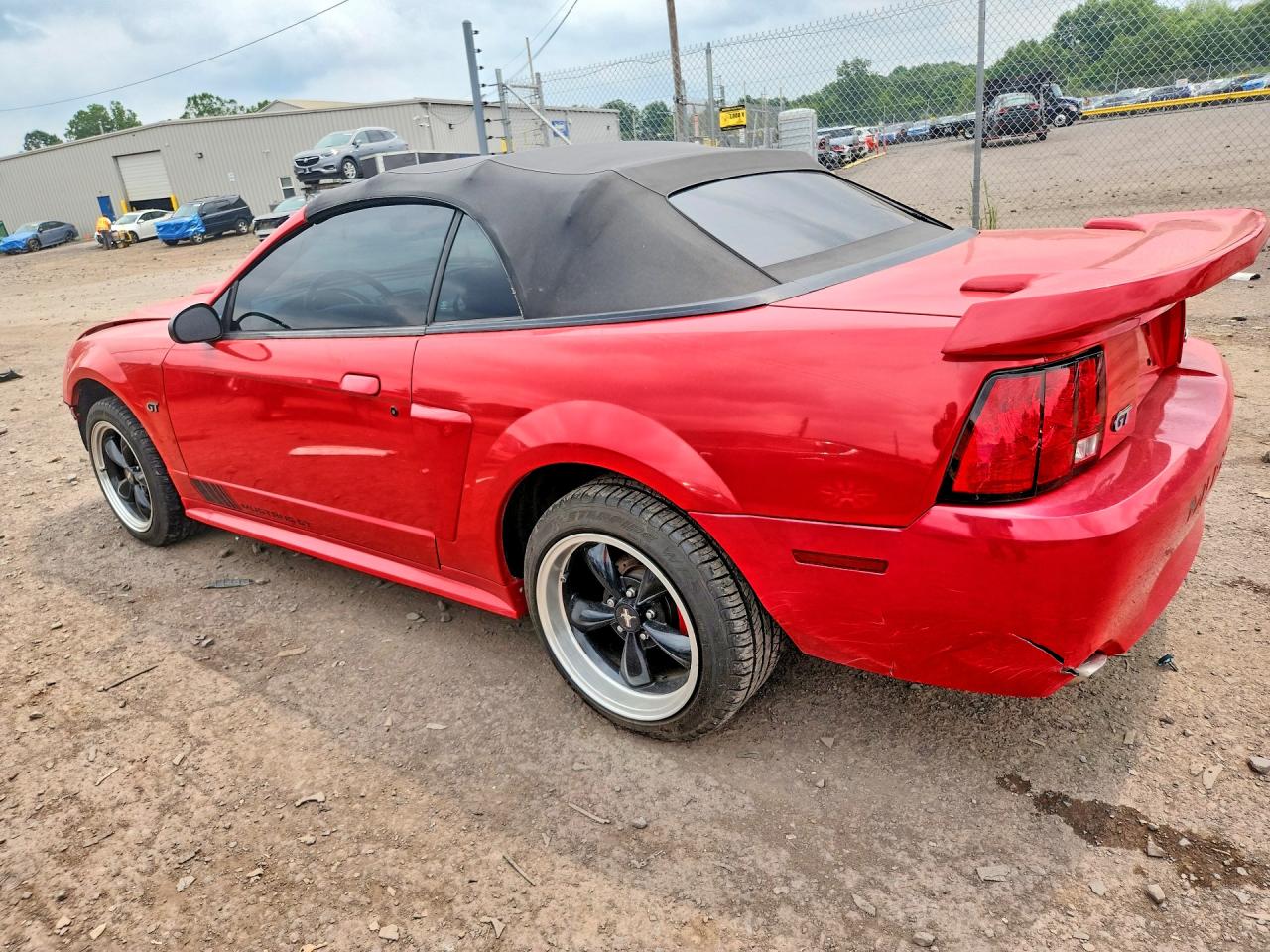 2003 Ford Mustang Gt Red vin: 1FAFP45X43F406230