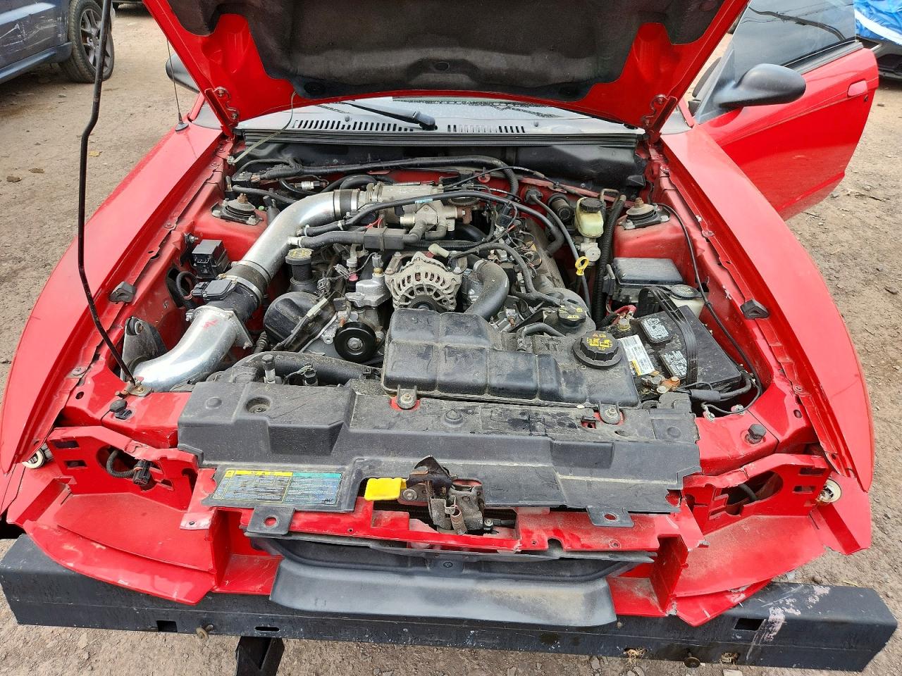 2003 Ford Mustang Gt Red vin: 1FAFP45X43F406230