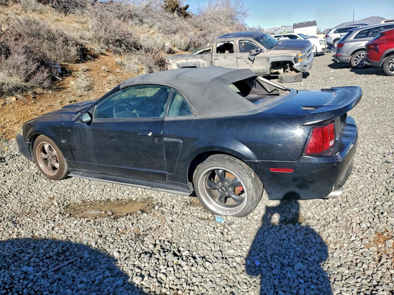 2001 Ford Mustang Gt Black vin: 1FAFP45X51F124658