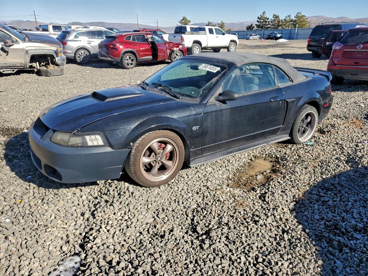 2001 Ford Mustang Gt Black vin: 1FAFP45X51F124658