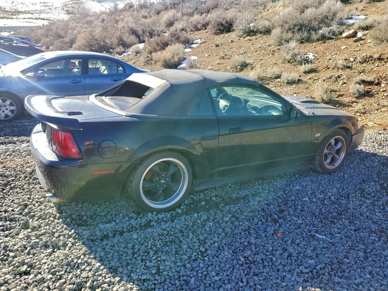 2001 Ford Mustang Gt Black vin: 1FAFP45X51F124658