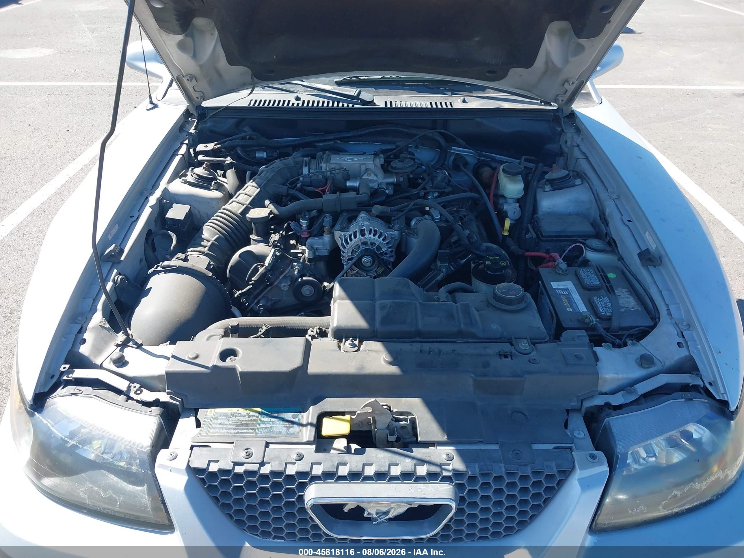 2004 Ford Mustang Gt Серебряный vin: 1FAFP45X54F240656