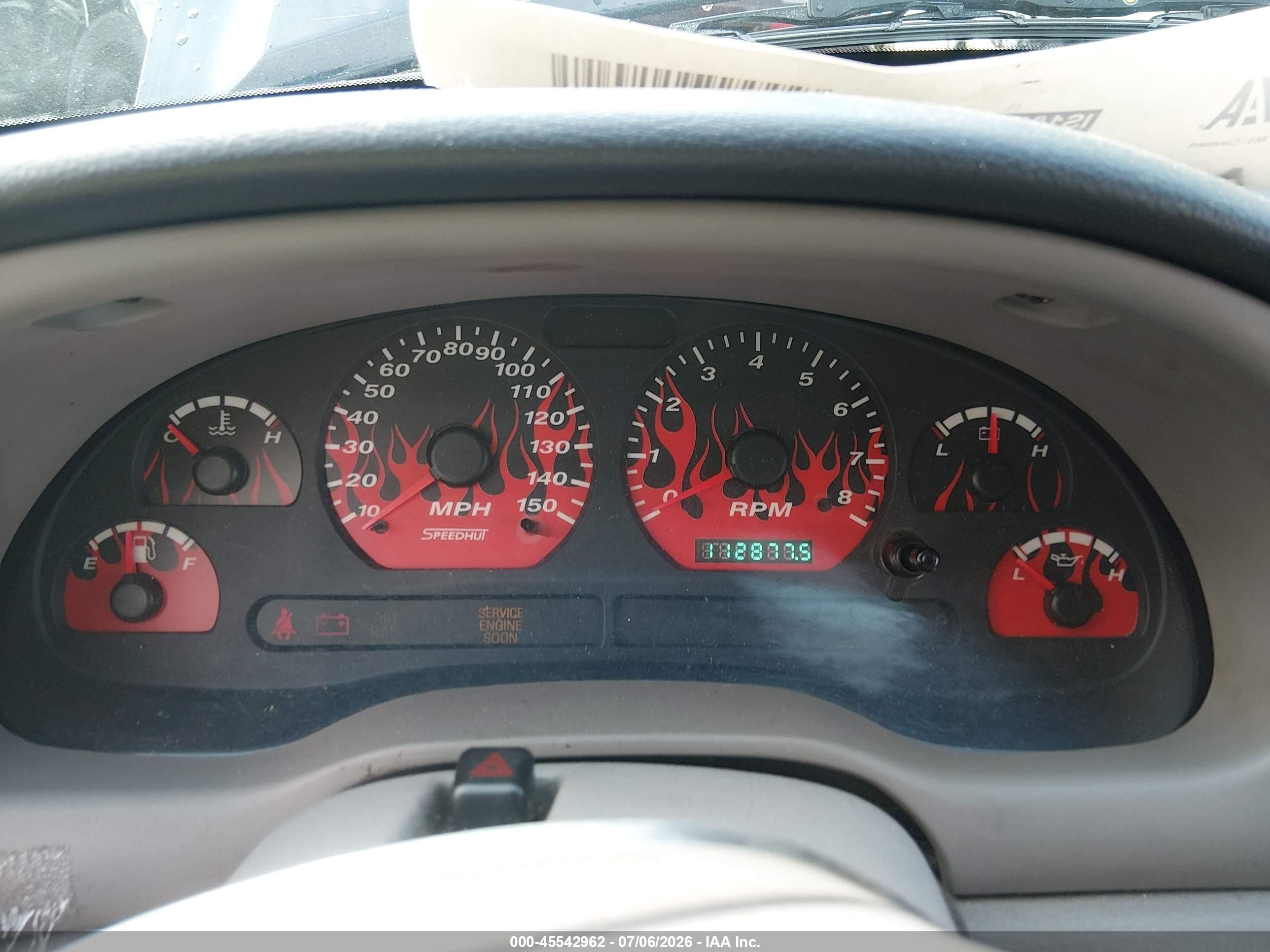 2001 Ford Mustang Gt Blue vin: 1FAFP45X61F165820